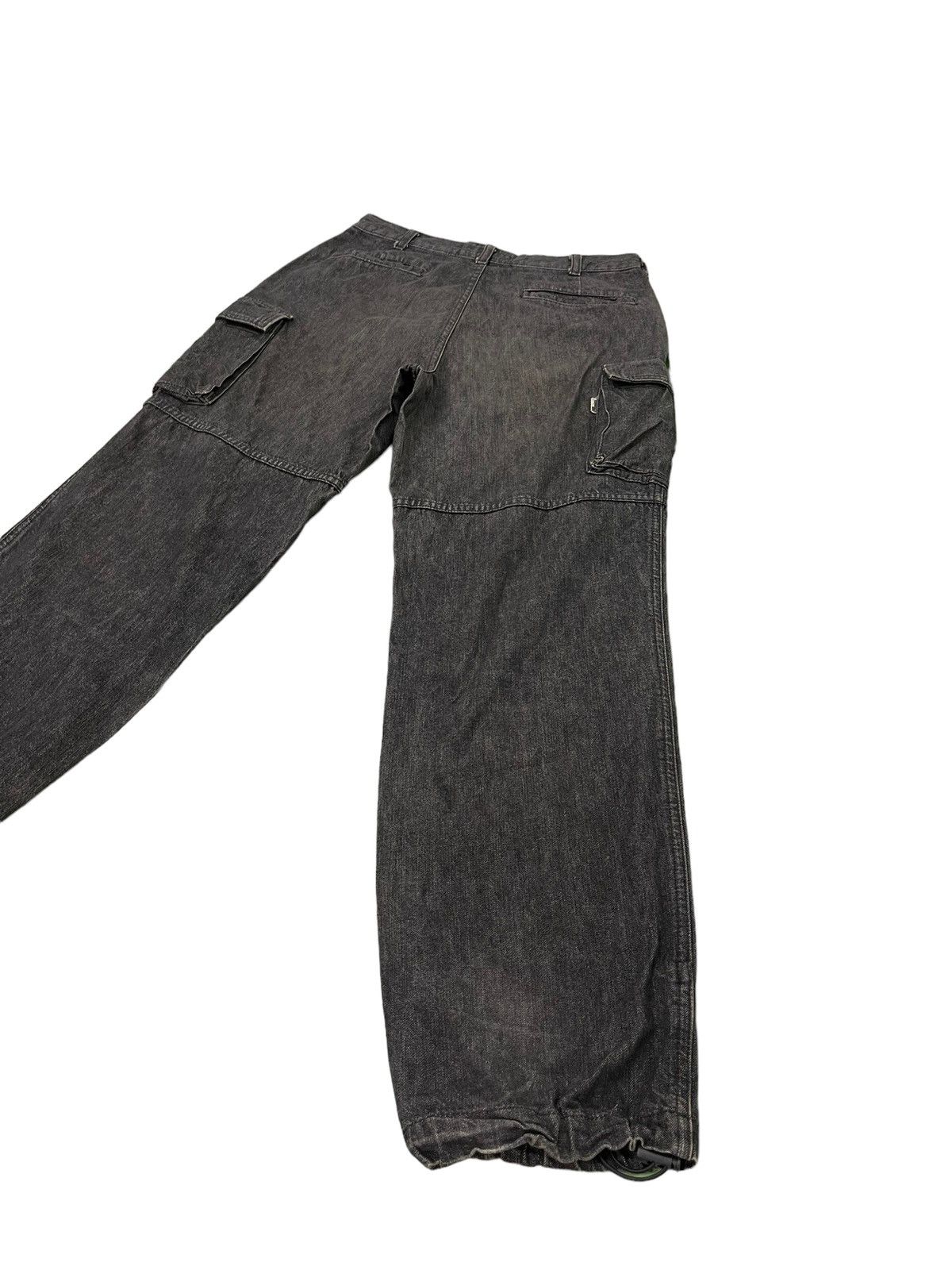 Japanese Brand Loose Cargo Jeans Scanner Japan 6🟦6 Size US 31 - 3 Thumbnail