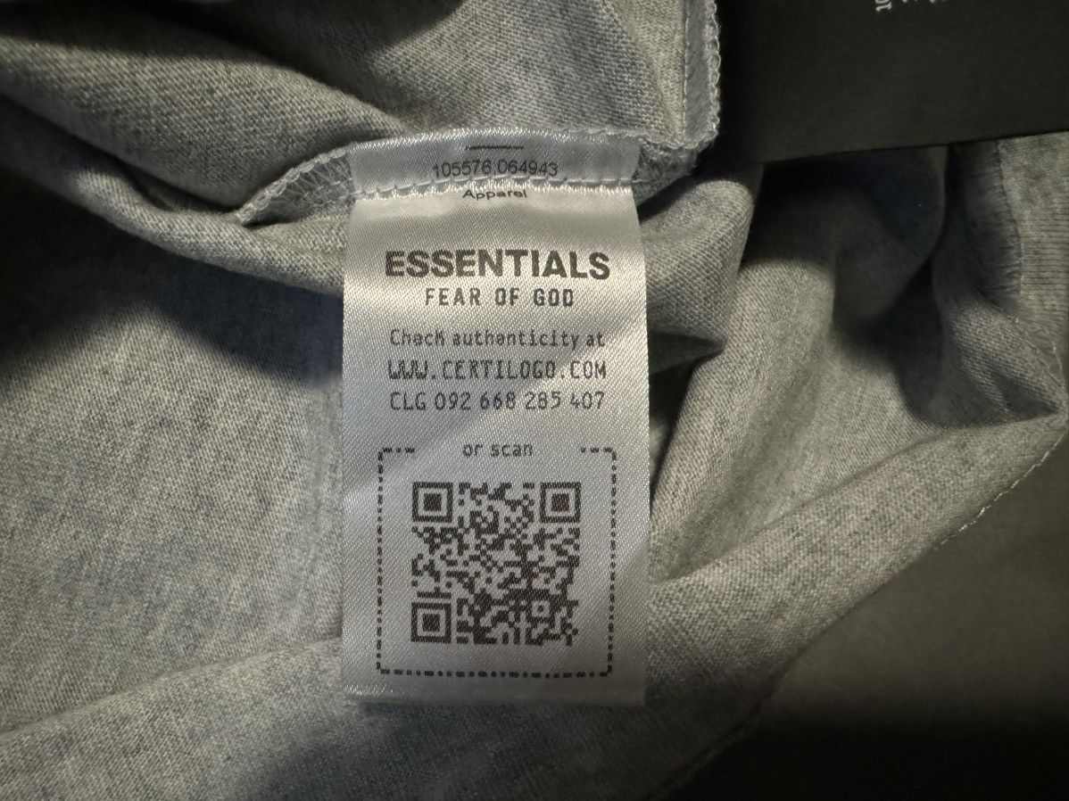 Essentials × Fear of God Essentials FOG Jersey Crewneck T-Shirt Light Heather Grey Size US S / EU 44-46 / 1 - 12 Thumbnail