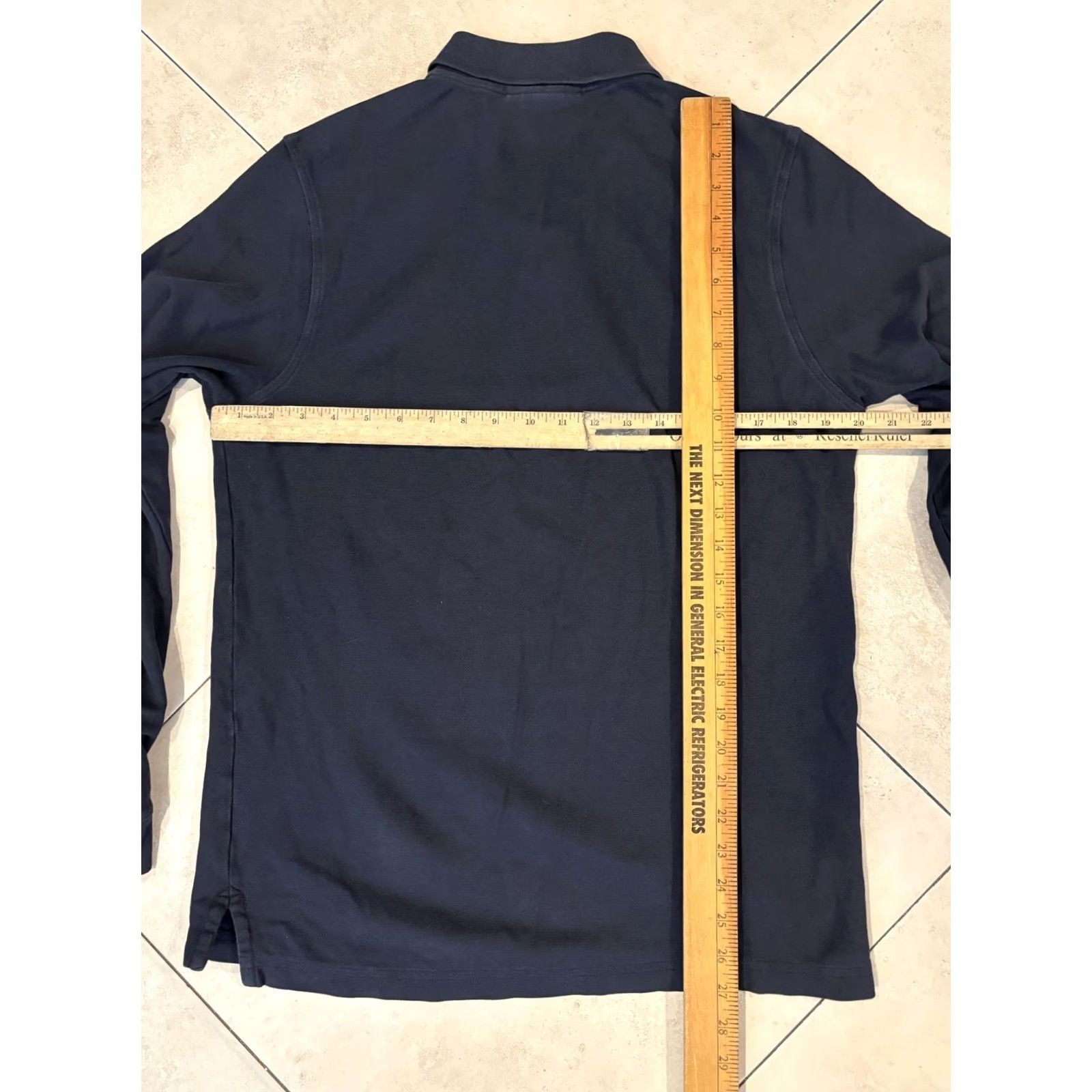 Psycho Bunny Psycho Bunny Polo Shirt Mens M Navy Blue Long Sleeve Pima Cotton Casual Logo Size US M / EU 48-50 / 2 - 6 Thumbnail