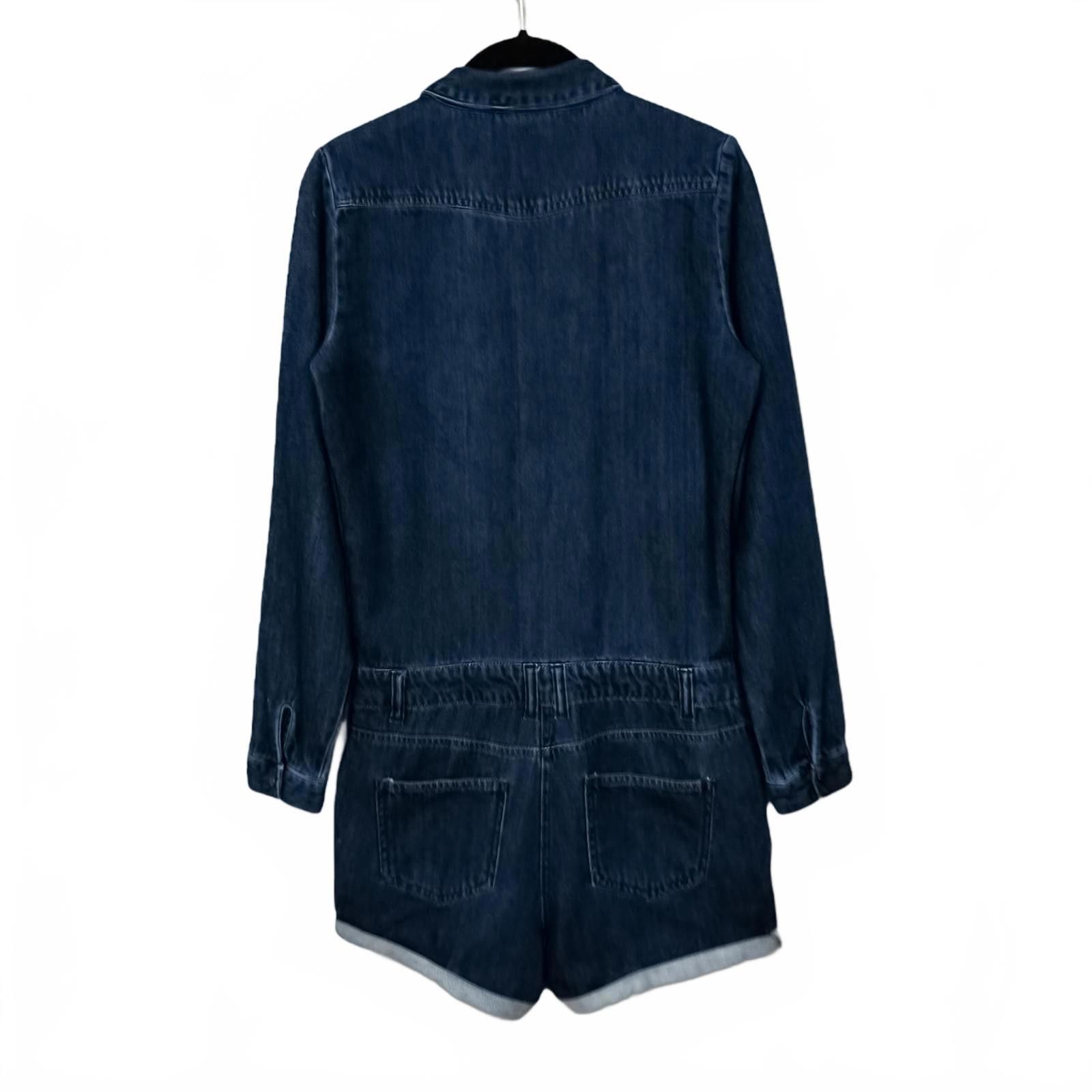 Designer Noisy May Dark Denim Romper - Chic & Casual Size 26" / US 2 / IT 38 - 2 Thumbnail
