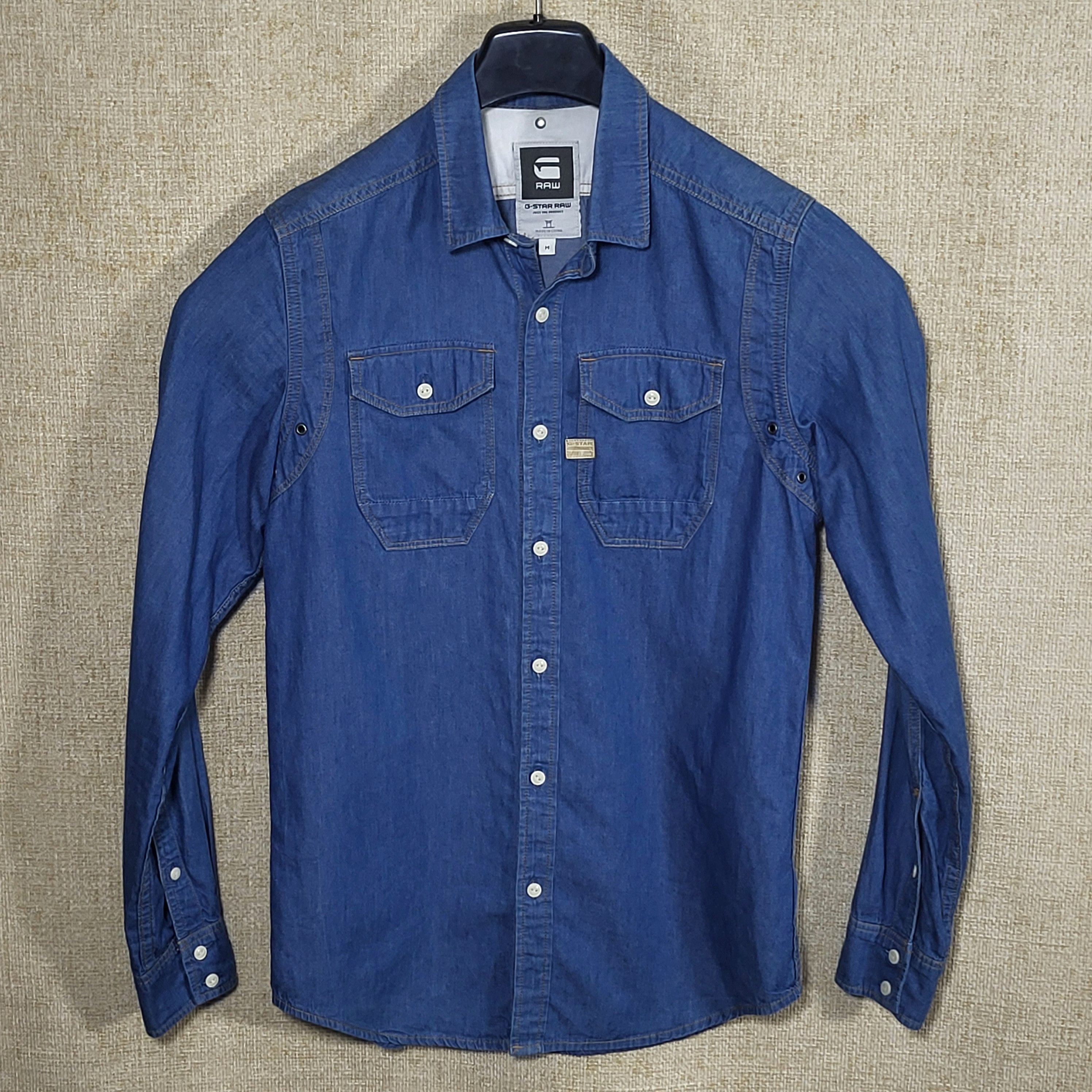 G-Star G-STAR RAW Denim Button-Up Shirt size M Size US M / EU 48-50 / 2 - 4 Thumbnail