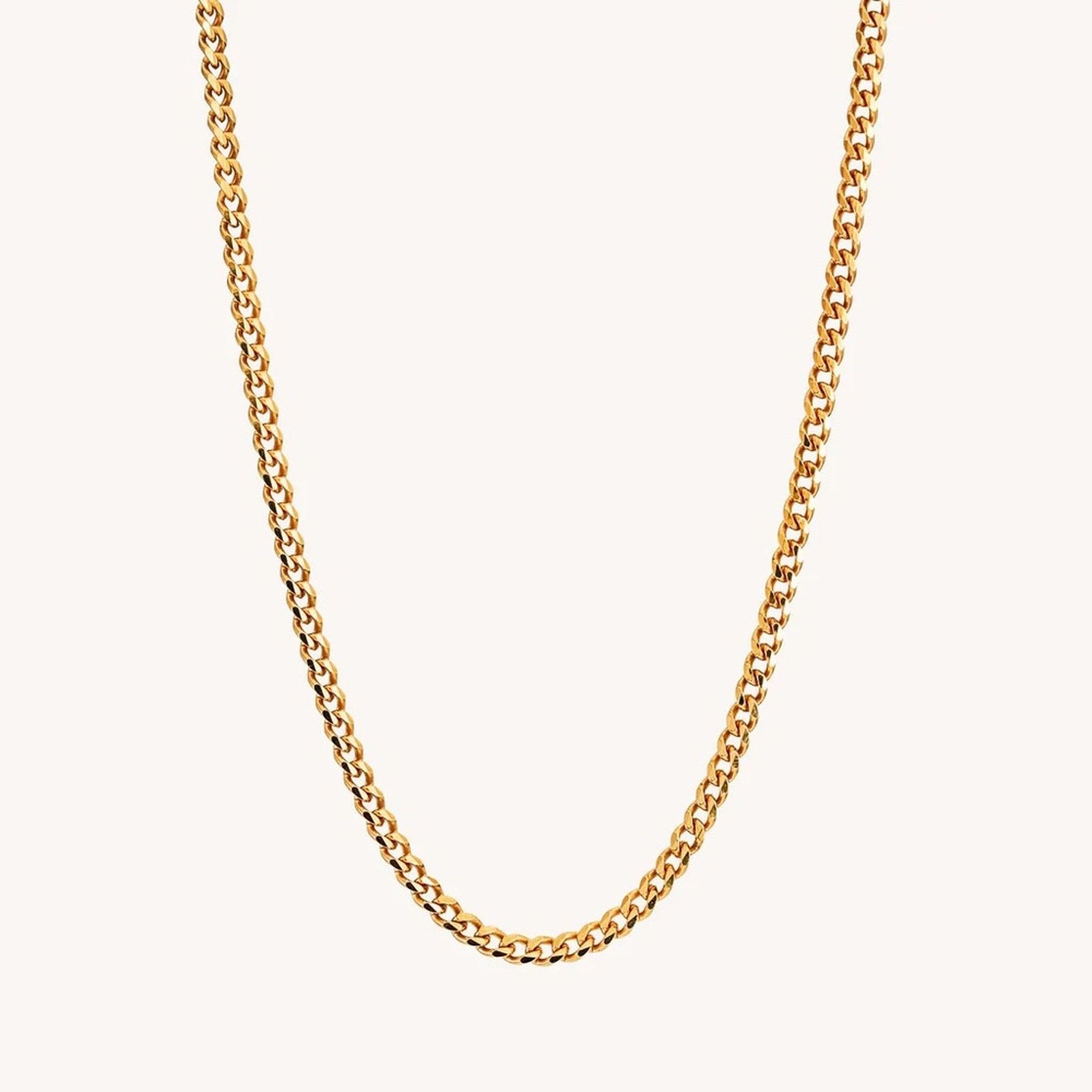NEW 14 Gold Plated 18” Chain Cuban Link Diamond Cut Necklace