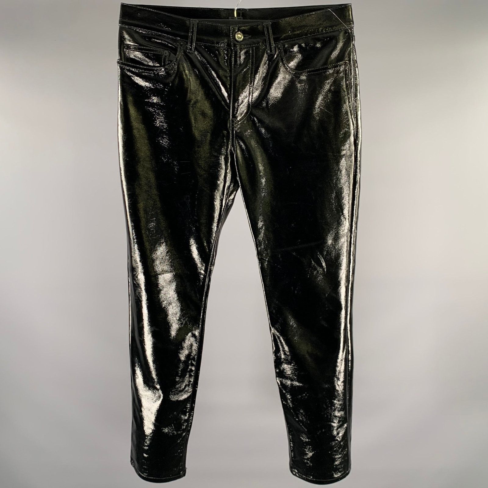 Saint Laurent Paris SAINT LAURENT Size 30 Black Polyester Pants Size US 30 / EU 46 - 1 Thumbnail