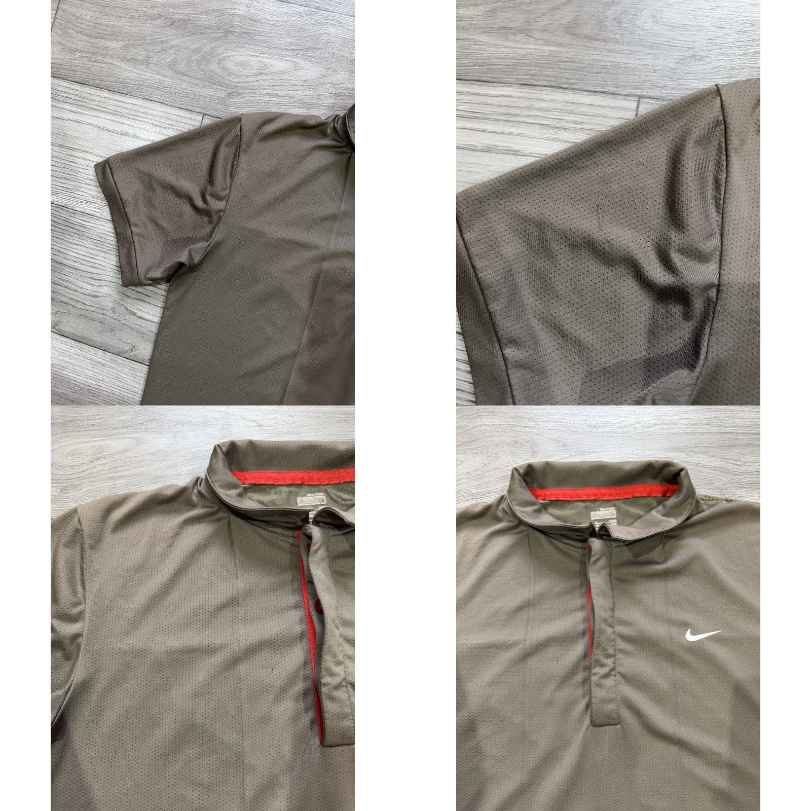 Nike VINTAGE Roger Federer RF 2008 US OPEN Tennis Court Polo Shirt M Brown Nike Shirt Mens Size US M / EU 48-50 / 2 - 8 Thumbnail