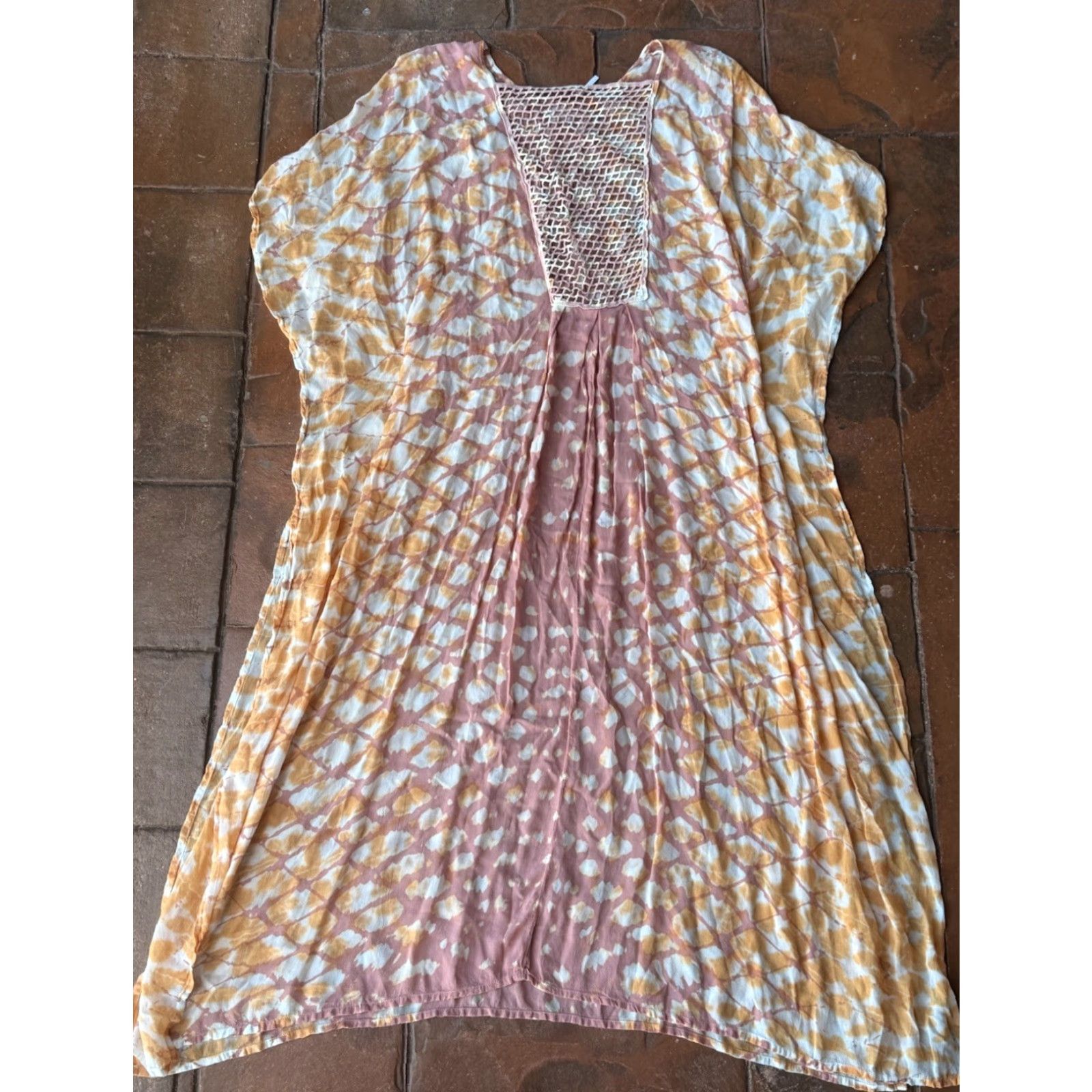 Young Fabulous & Broke Young Fabulous & Broke Dress Womens Large Pink Pastel Tie Dye Peasant Boho Size L / US 10 / IT 46 - 3 Thumbnail