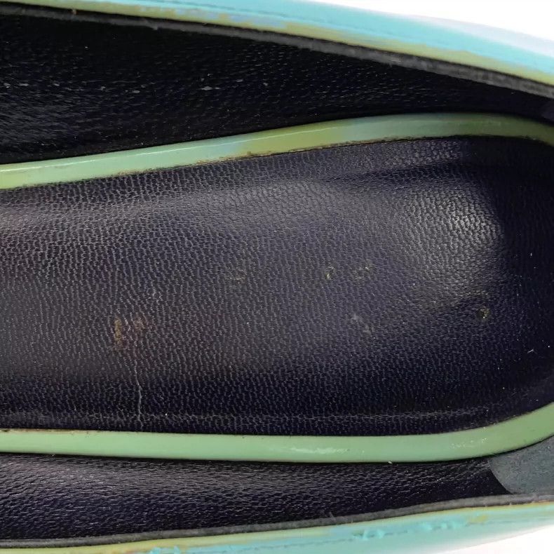 Saint Laurent Paris Saint Laurent Blue Leather High Heels Size 38.5-2506 Size US 8 / IT 38 - 7 Thumbnail