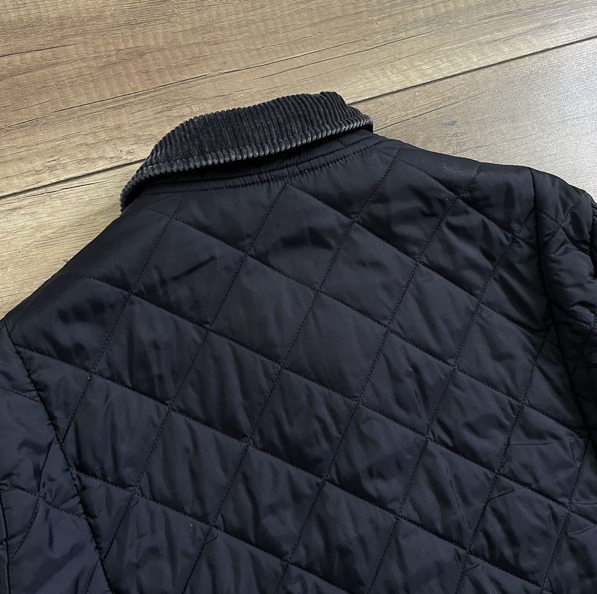 Barbour Barbour Liddesdale Quilted Nylon Slim Jacket Corduroy Collar Size US S / EU 44-46 / 1 - 6 Thumbnail