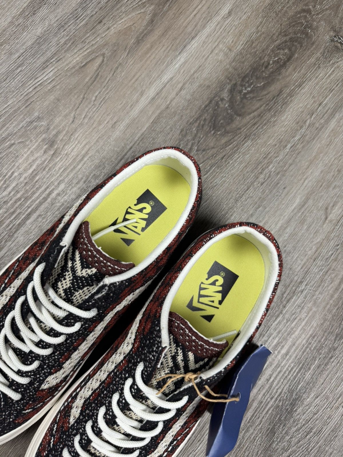 Vans Vans Premium Old Skool Knit Pack - Geo Check Bordeaux sz 10 Size US 10 / EU 43 - 4 Thumbnail