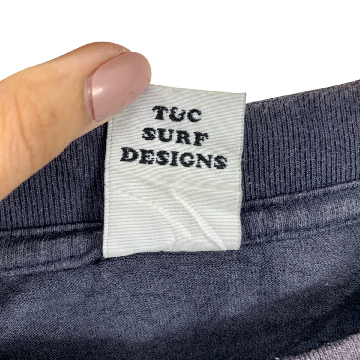 Vintage Vintage T&C TOWN COUNTRY SURF Flame Natural Faded Tee Shirt Size US L / EU 52-54 / 3 - 9 Thumbnail