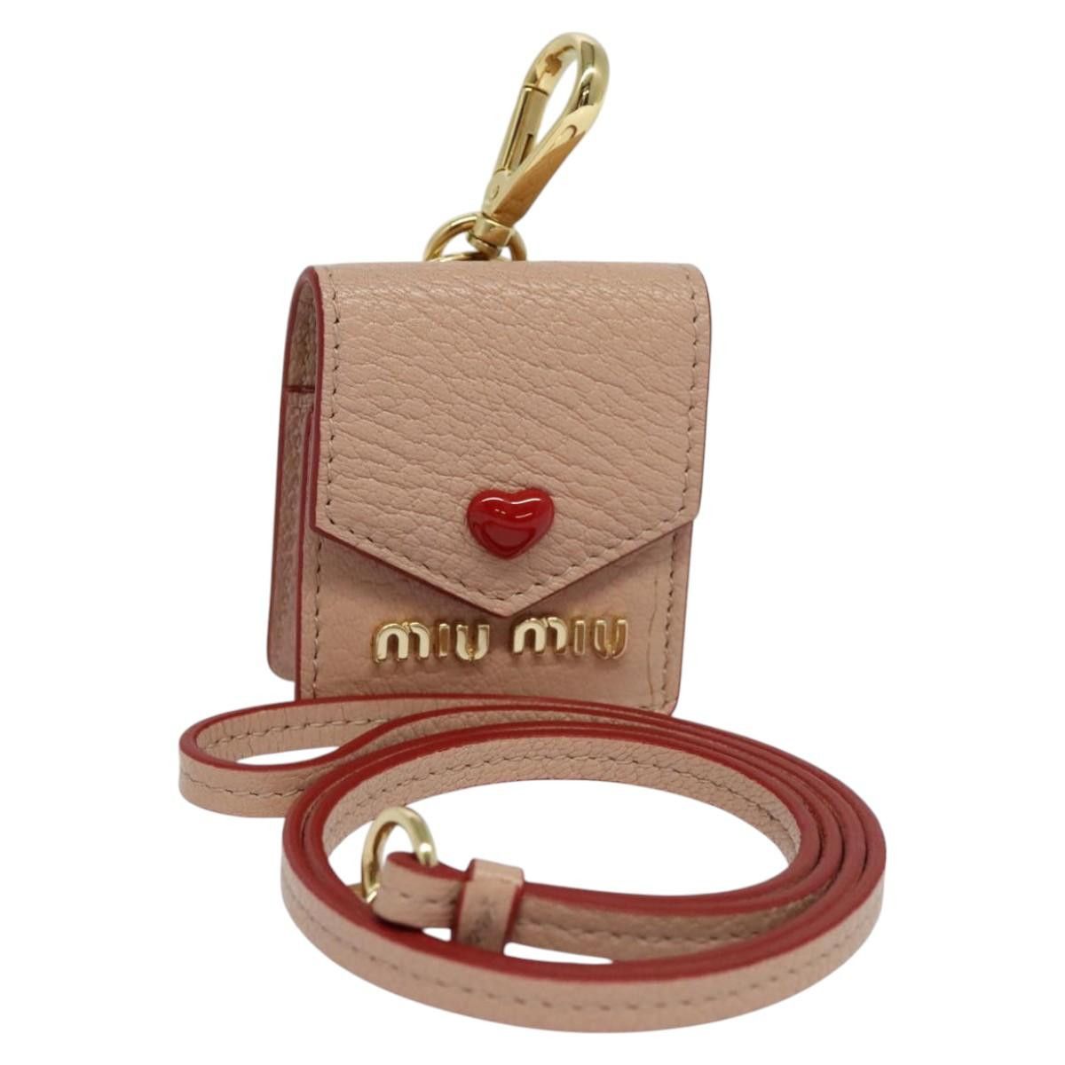 MIUMIU AirPods ポーチ miu MIUMIU ミュウミュウ マテラッセ AirPods Pro ケース 携帯