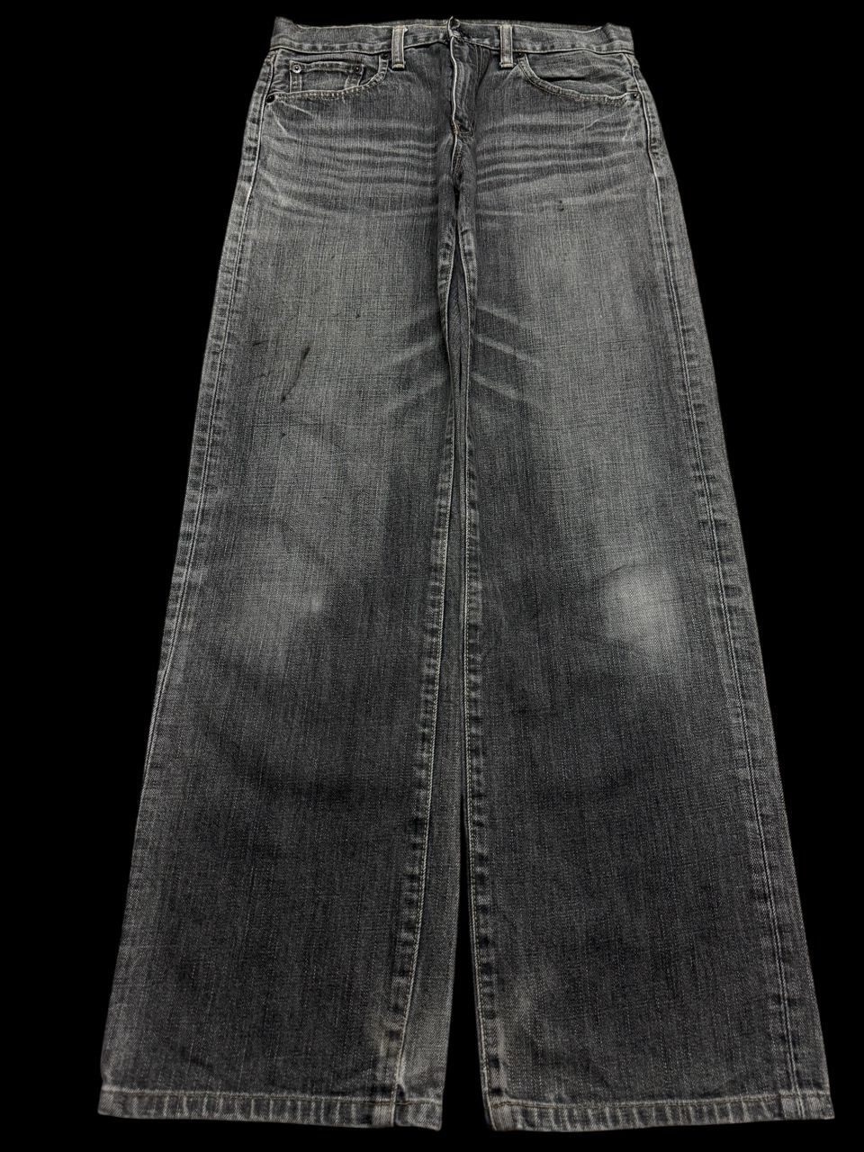 Uniqlo 💥Sick💥Vintage Uniqlo Easy Fit Straight Insane Stoned Faded Size US 30 / EU 46 - 2 Thumbnail