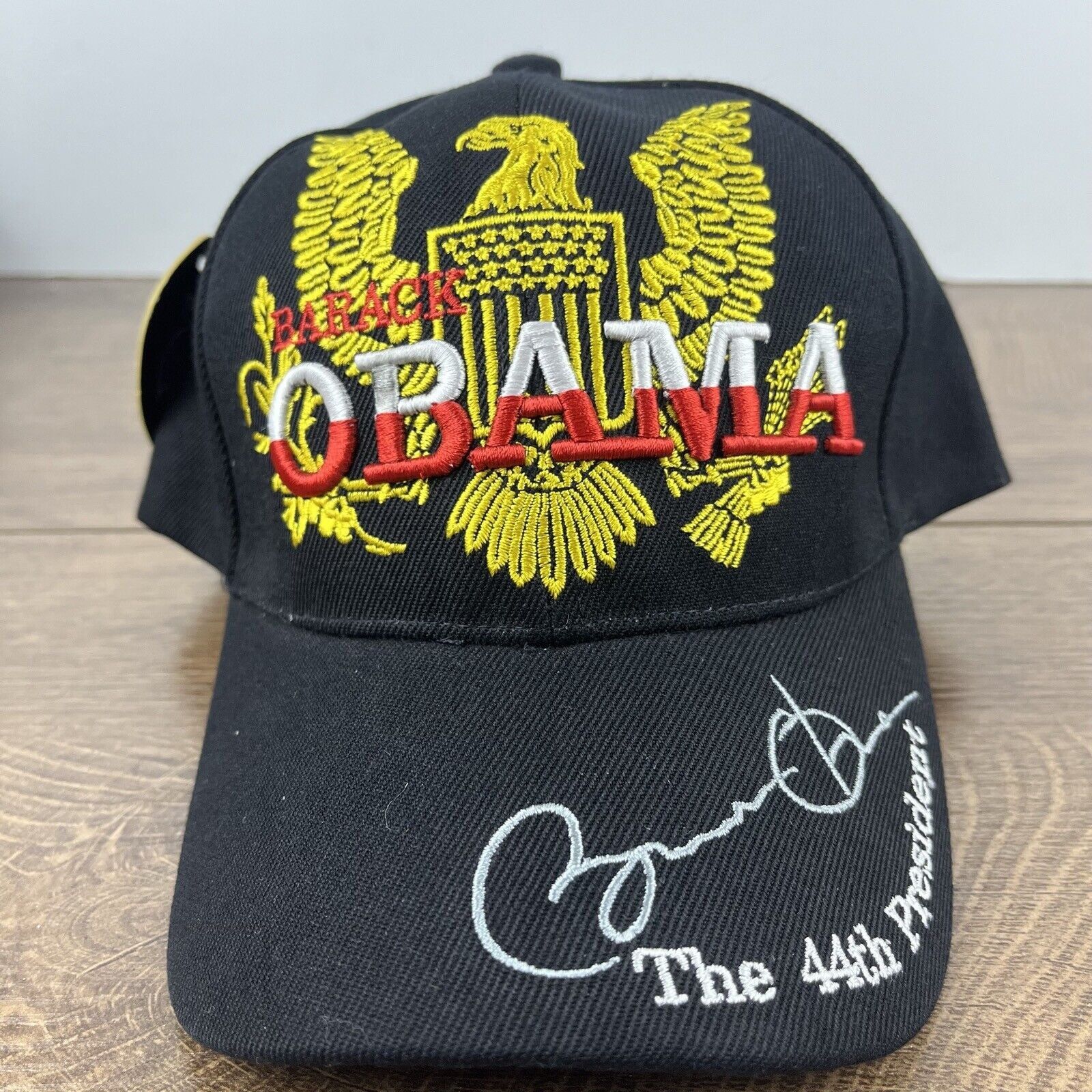 Other Barack Obama Hat 44th President Black Cap Hat Adjustable Hat Size ONE SIZE - 4 Thumbnail