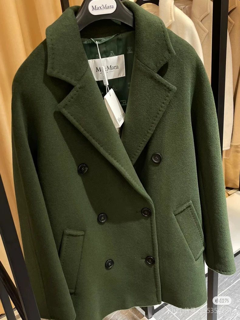 Max Mara Max Mara 101801 Short Moss Green Size S / US 4 / IT 40 - 2 Thumbnail