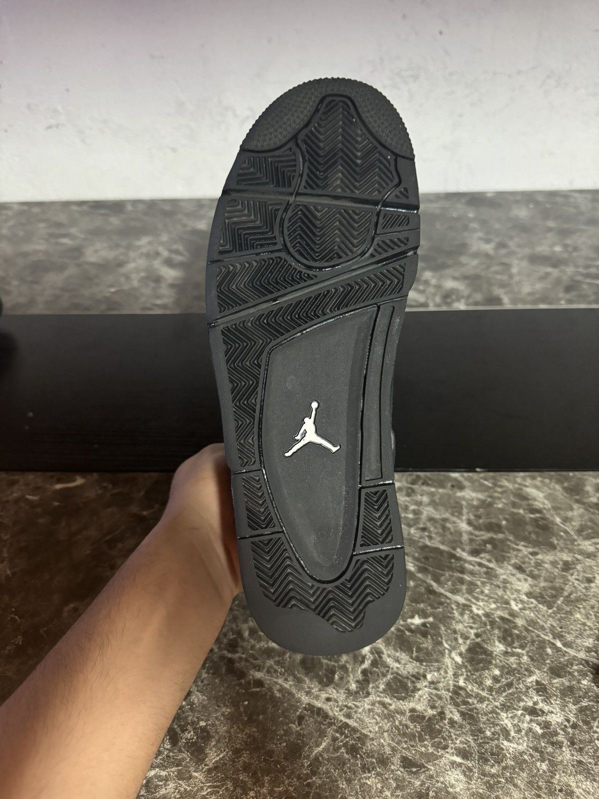 Nike Air Jordan 4 “Black Cat” Men’s Size 12 (Worn Twice) Size US 12 / EU 45 - 6 Thumbnail