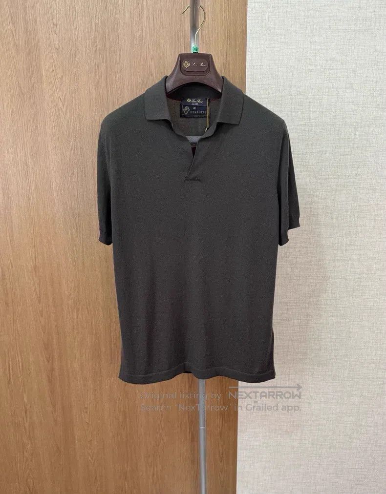 Loro Piana Loro Piana Alpaca Short-Sleeve Knit Polo Size US M / EU 48-50 / 2 - 1 Thumbnail