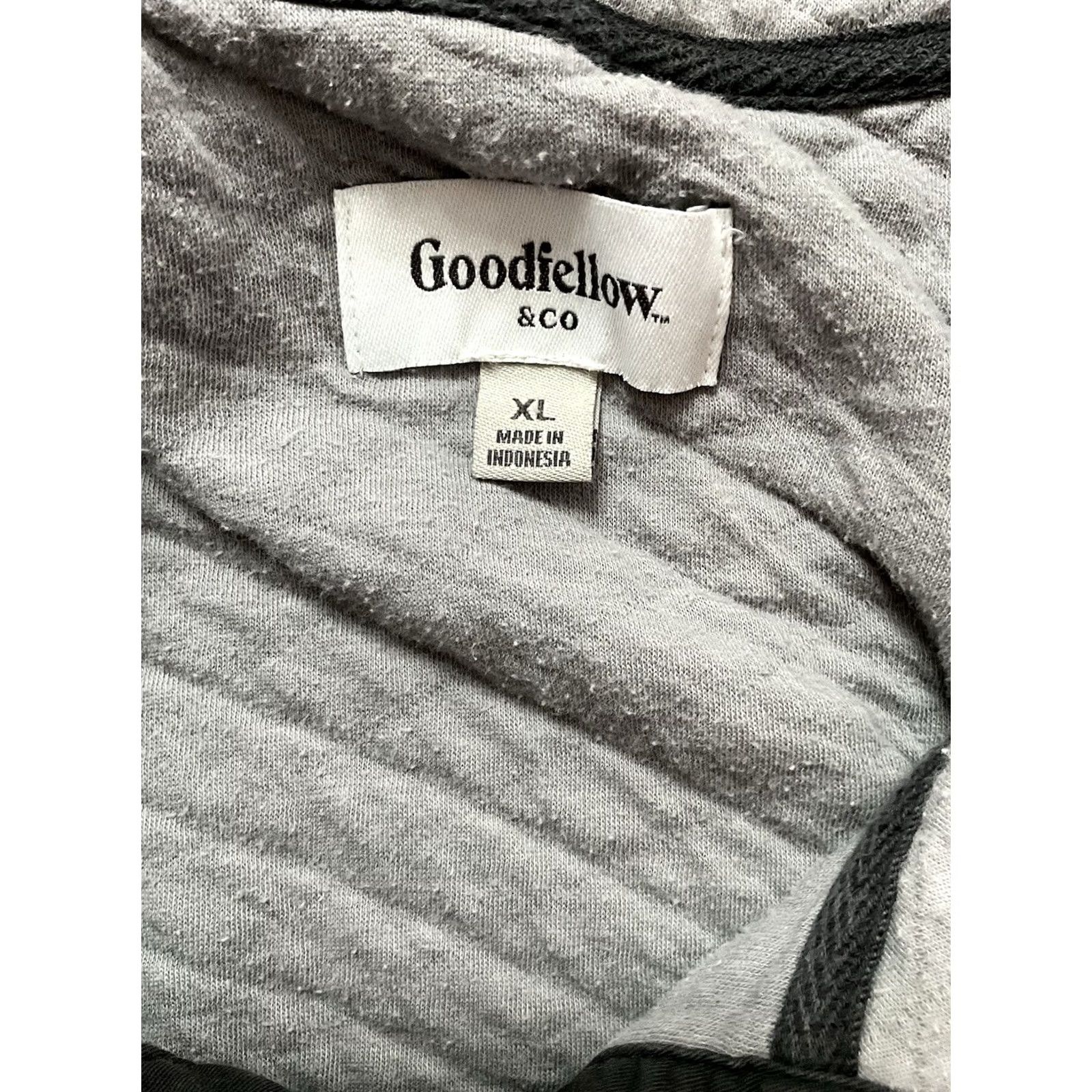 Vintage Goodfellow & Co Men XL Gray Windbreaker Hoodie Jacket Mid-Length Zip Full Zip Pockets Hooded Windproof Casual Travel Fall Winter Spring Size US XL / EU 56 / 4 - 5 Thumbnail