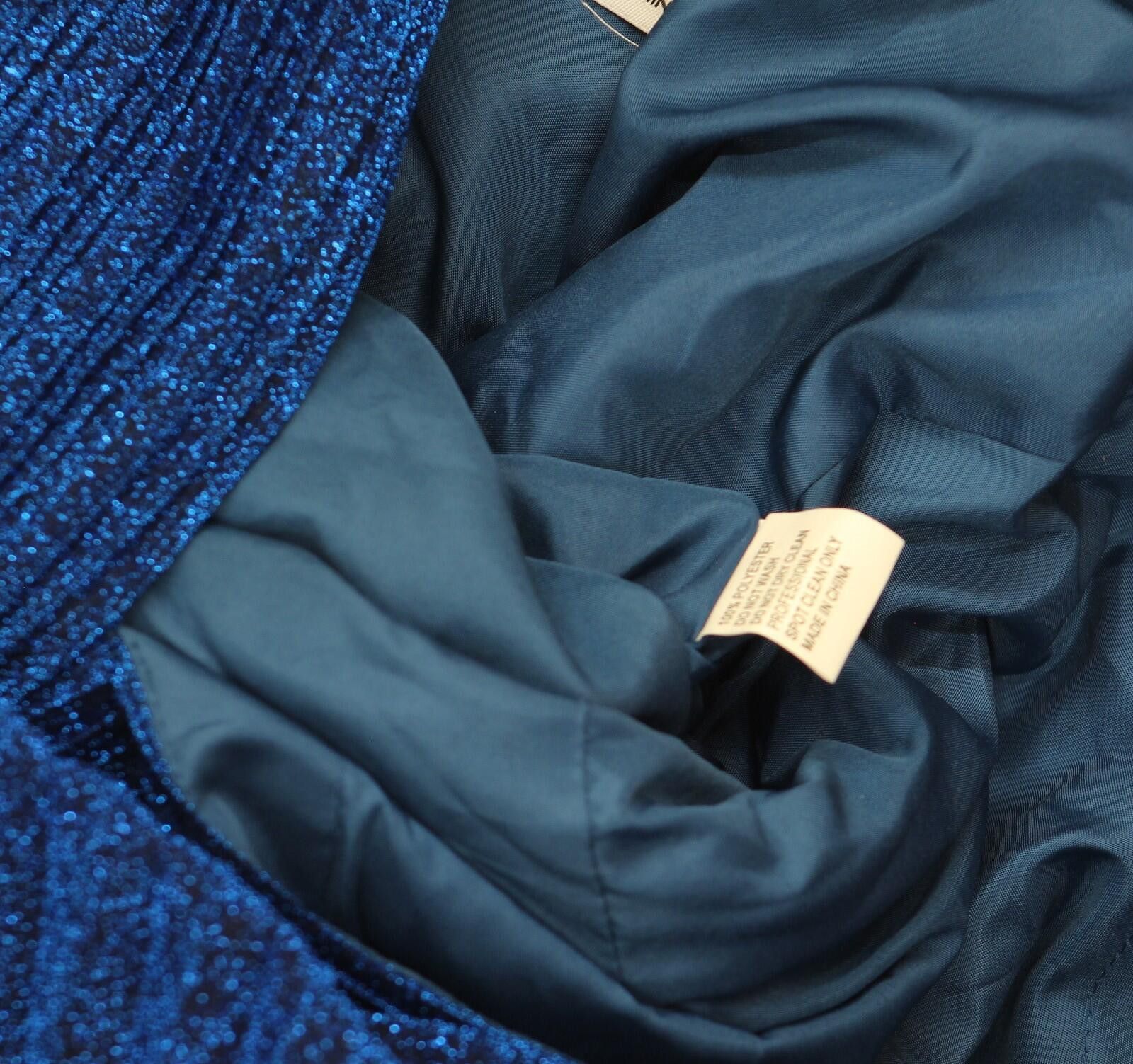 Other New Ieena By Mac Duggal Maxi Dress Gown Royal Navy Blue 14 Size XL / US 12-14 / IT 48-50 - 4 Thumbnail