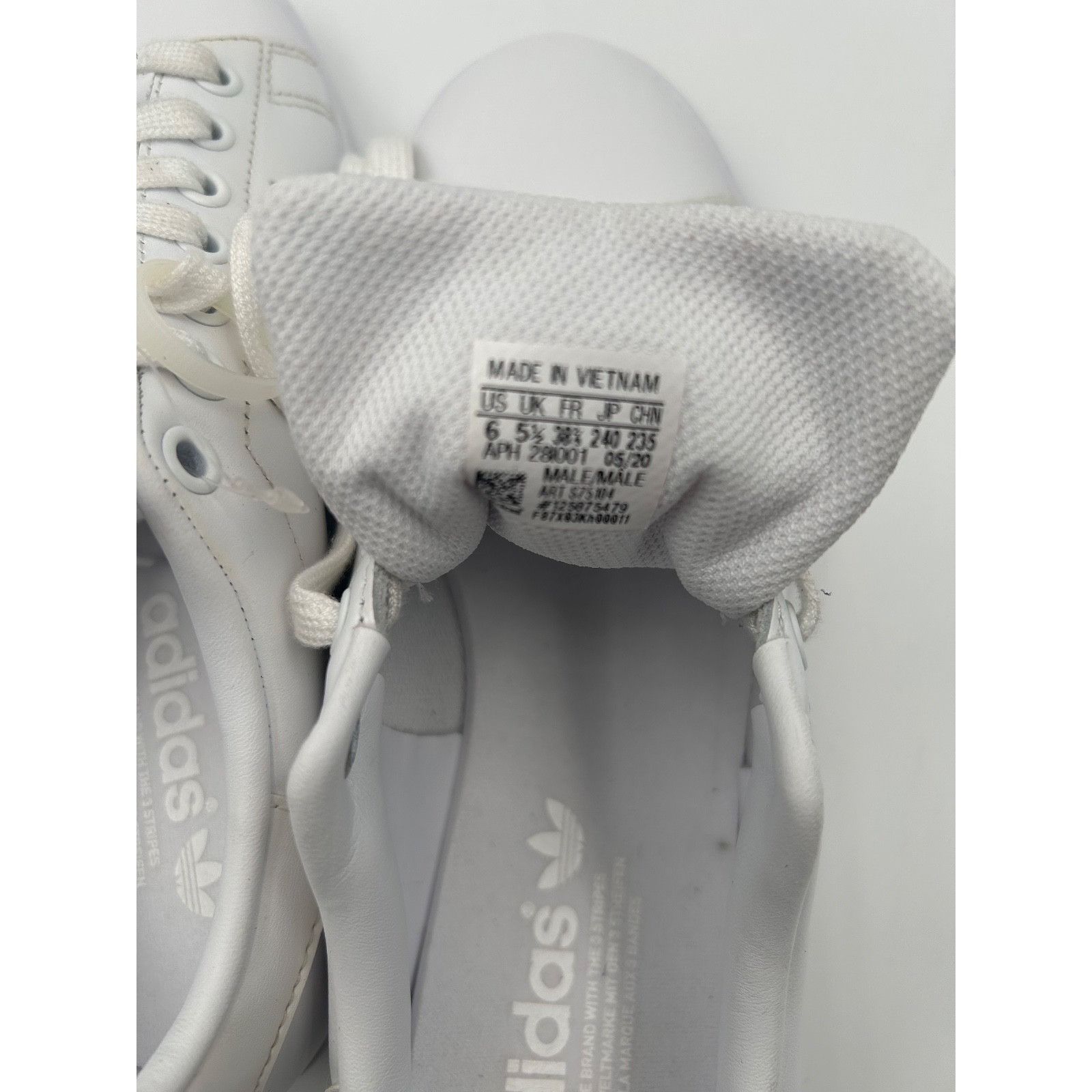 Adidas adidas Stan Smith All White Leather Sneakers Men’s US 6 Size US 6 / EU 39 - 7 Thumbnail