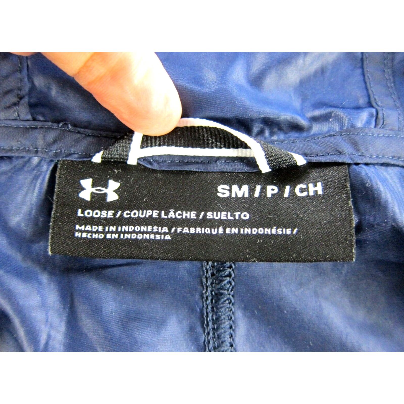 Under Armour Under Armour Blue Running Pullover Windbreaker Oversize Trench Jacket Women Small Size S / US 4 / IT 40 - 4 Thumbnail