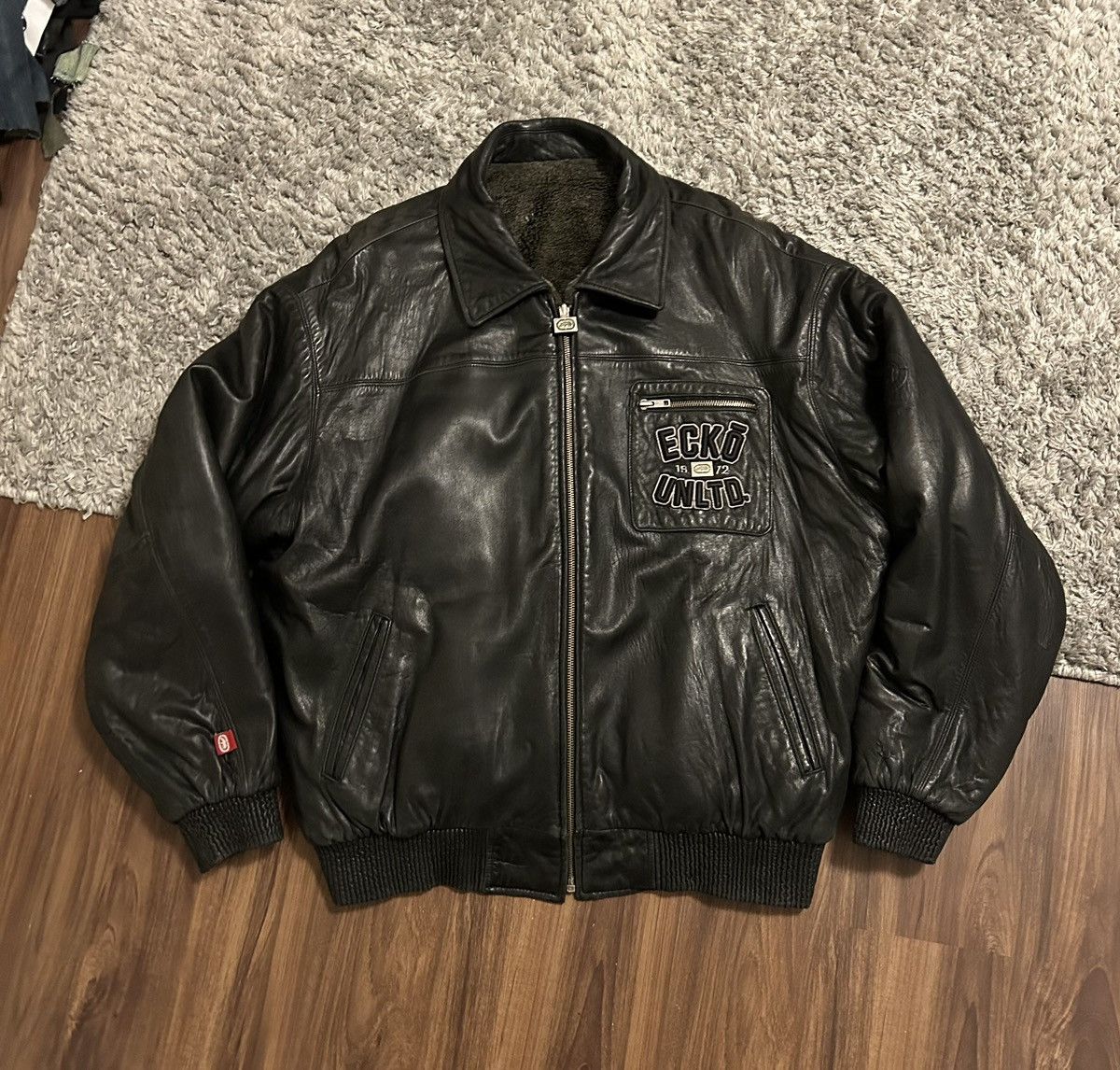 Ecko unltd leather jacket best sale