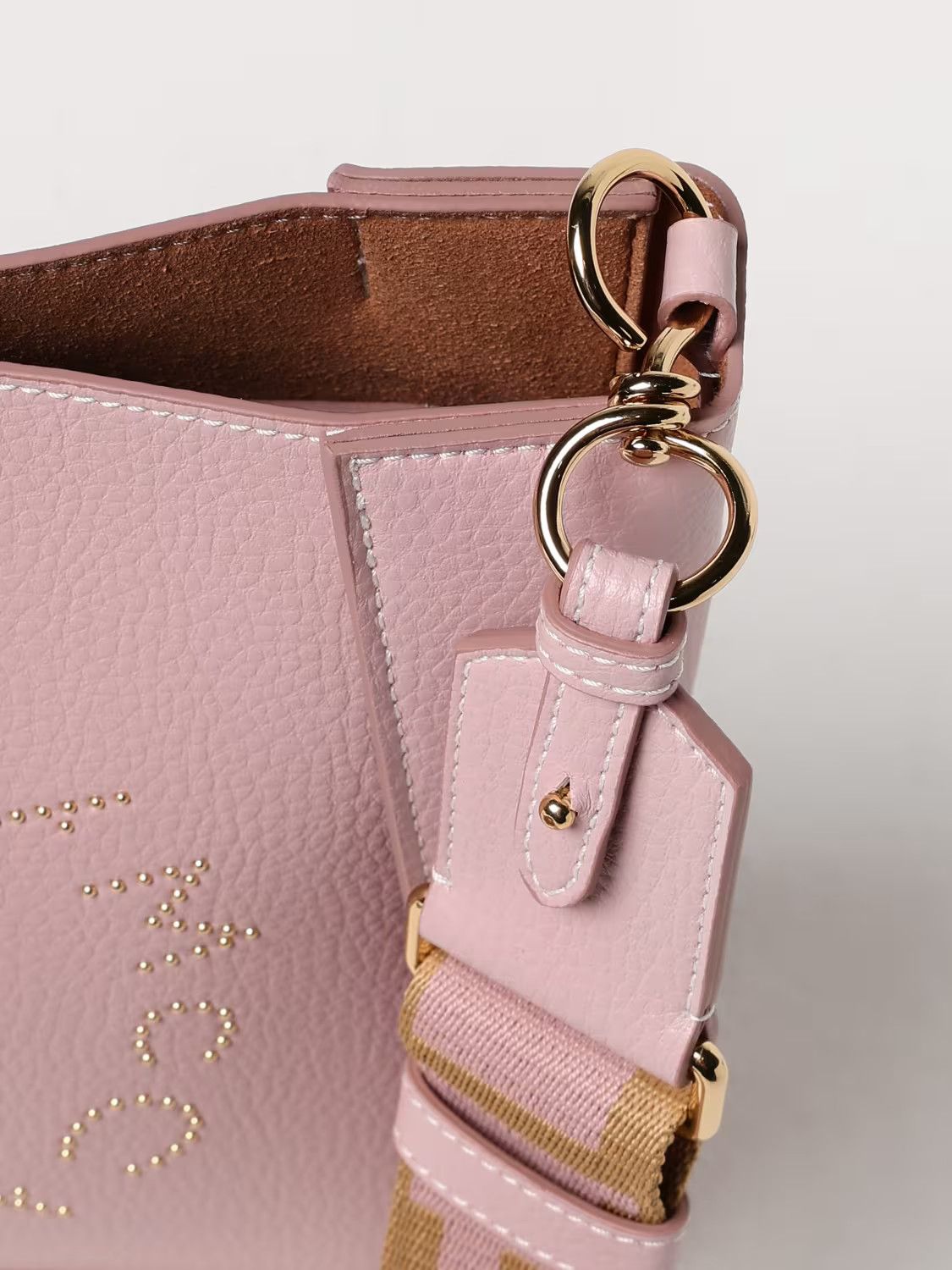 Stella McCartney os11x1225 Size: OS / Mini Grainy Studded Logo Crossbody Bag Size ONE SIZE - 4 Thumbnail