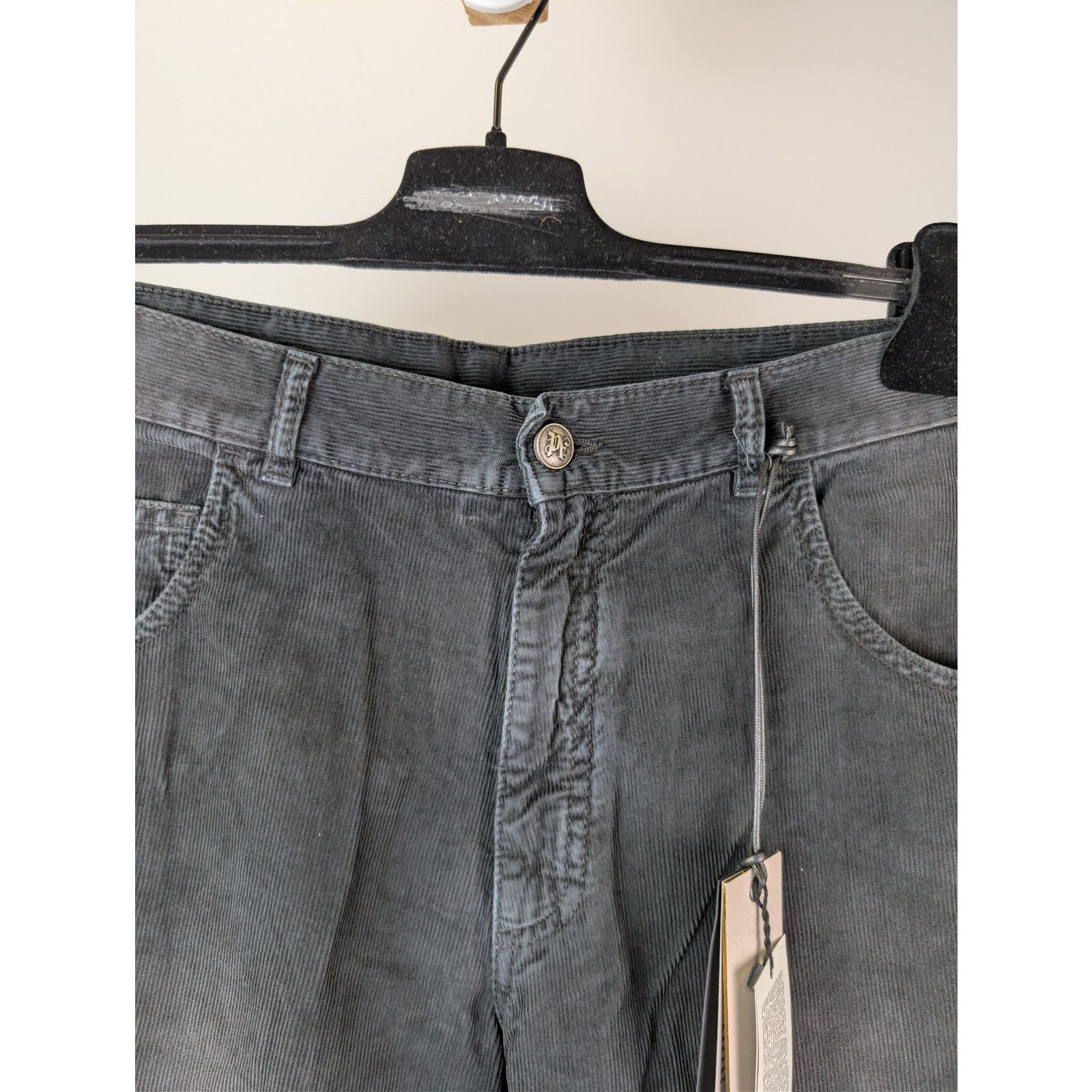 Palm Angels o1rshd1 Monogram Corduroy Denim Pants in Vintage Black Size US 32 / EU 48 - 8 Thumbnail