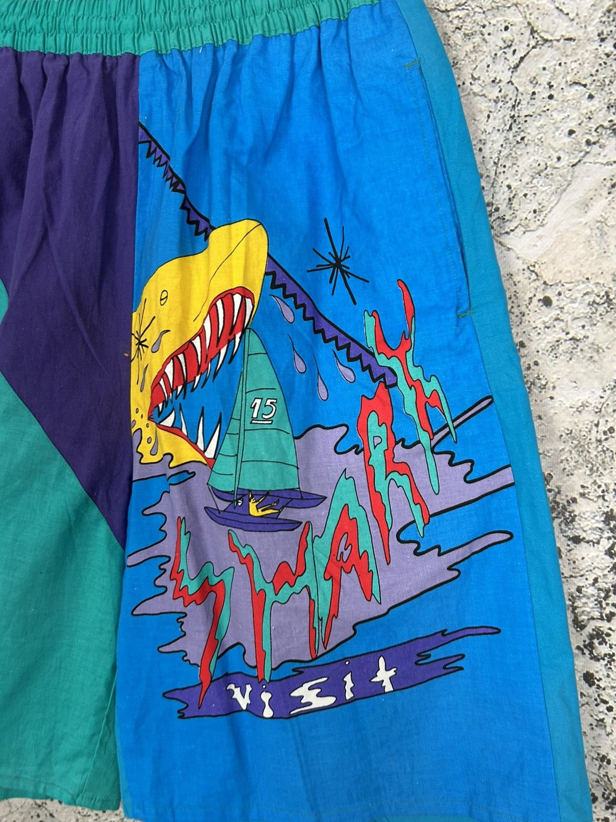 Vintage Vintage Surf Shorts Summer Streetwear Avant Garde Skate 90s Size US 30 / EU 46 - 3 Thumbnail