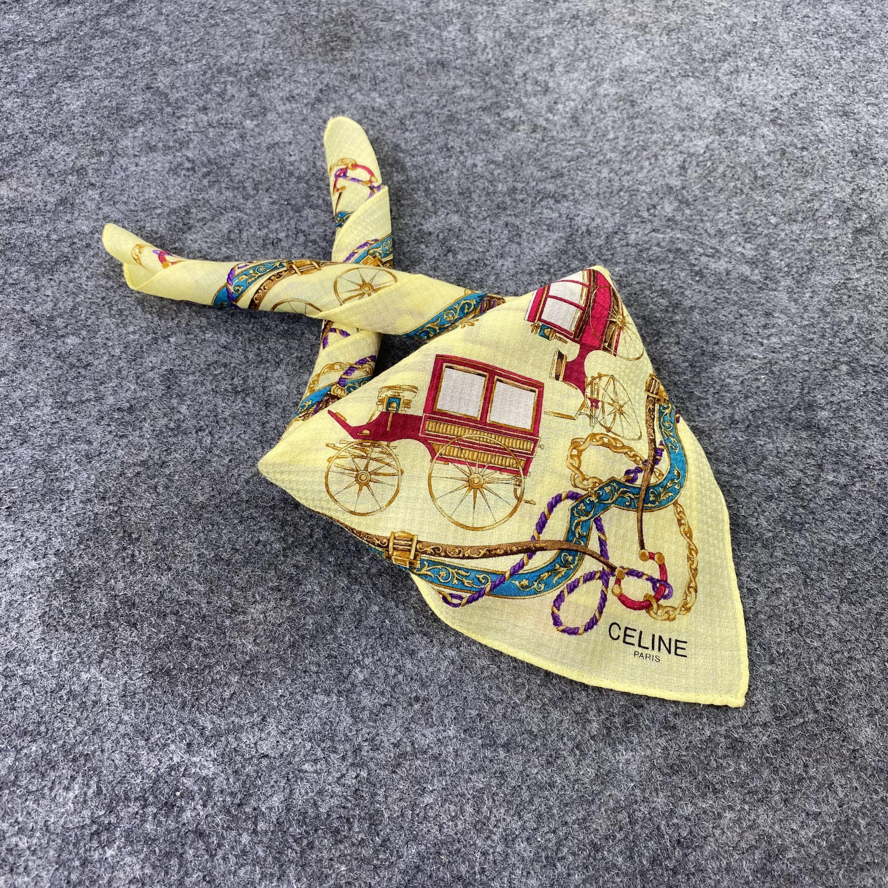 Celine Celine Handkerchief / Bandana / Neckerchief / Headscarf-B991 Size ONE SIZE - 1 Thumbnail