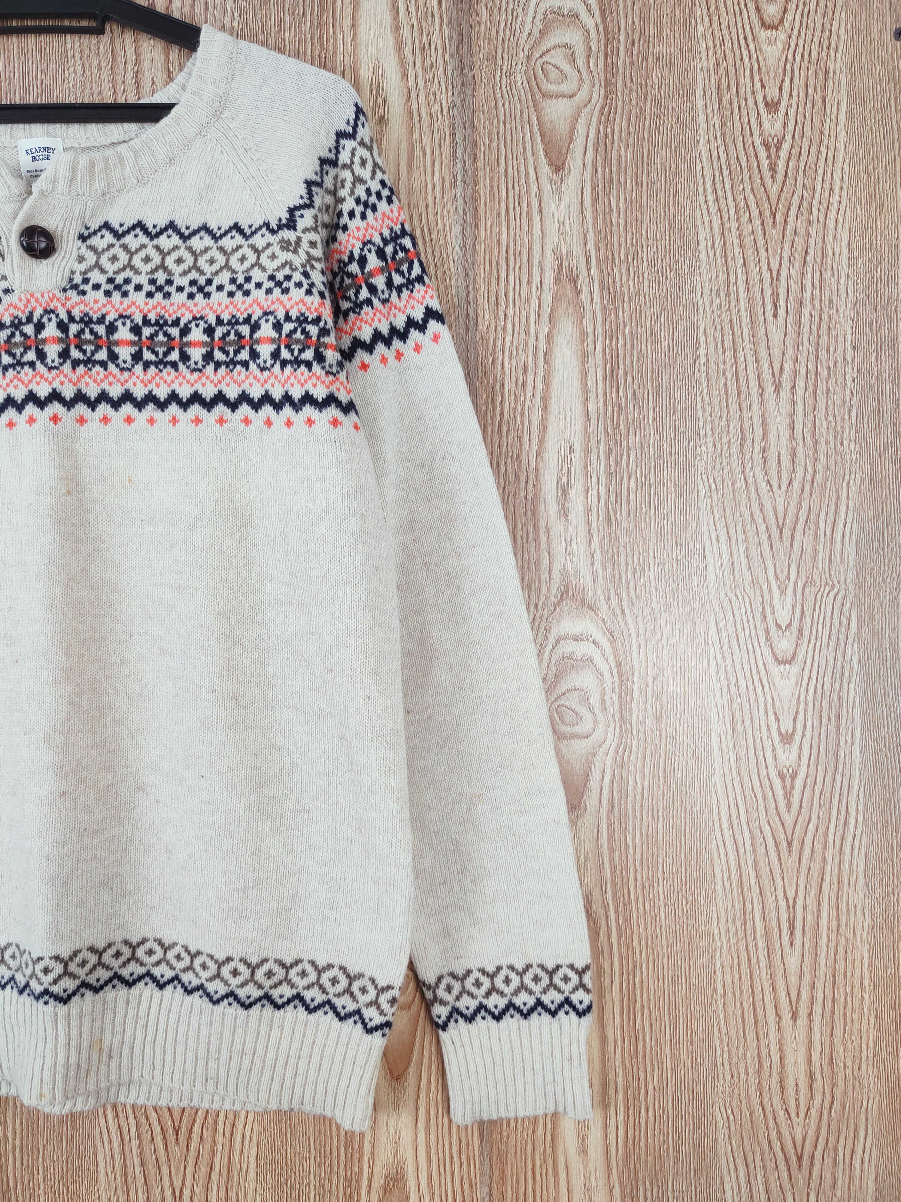 Japanese Brand × Vintage Kearney House Cream Knitwear Sweatshirts #W676 Size M / US 6-8 / IT 42-44 - 5 Thumbnail