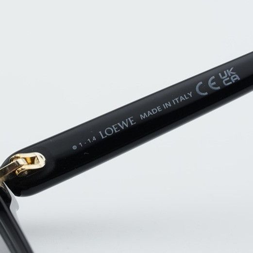 Loewe Loewe LW50085F 001 Unisex Eyeglasses Black 49mm Round Frame Size ONE SIZE - 3 Thumbnail