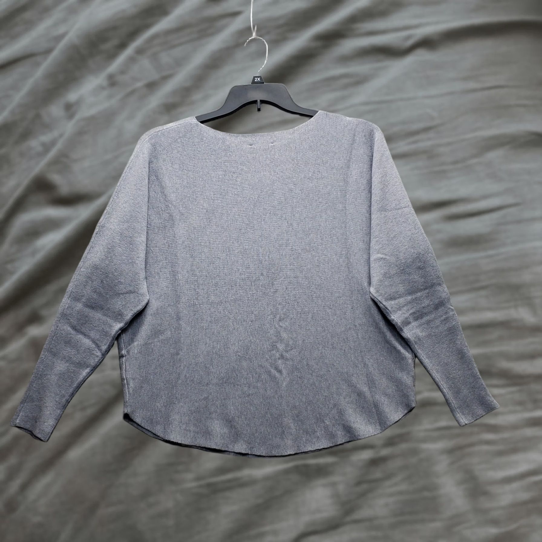 Vintage Vila Milano Marsh Sweater Women L Gray Beaded Long Sleeve Crew Neck Pullover Size L / US 10 / IT 46 - 1 Thumbnail