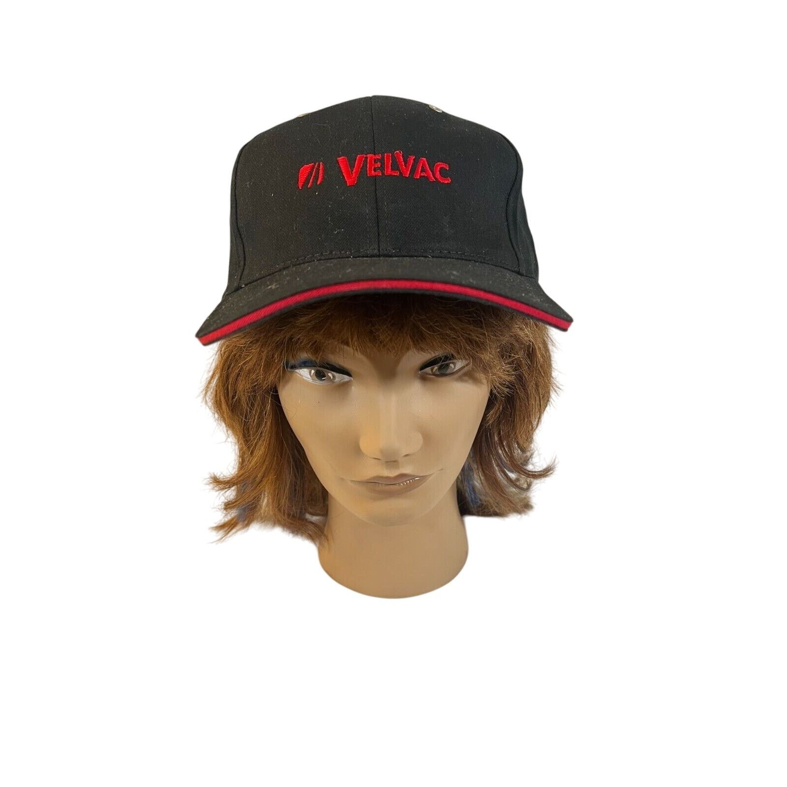 Vintage Vintage Rare Velvac Baseball Hat Dad Hat Strapback Black Red Size ONE SIZE - 2 Thumbnail