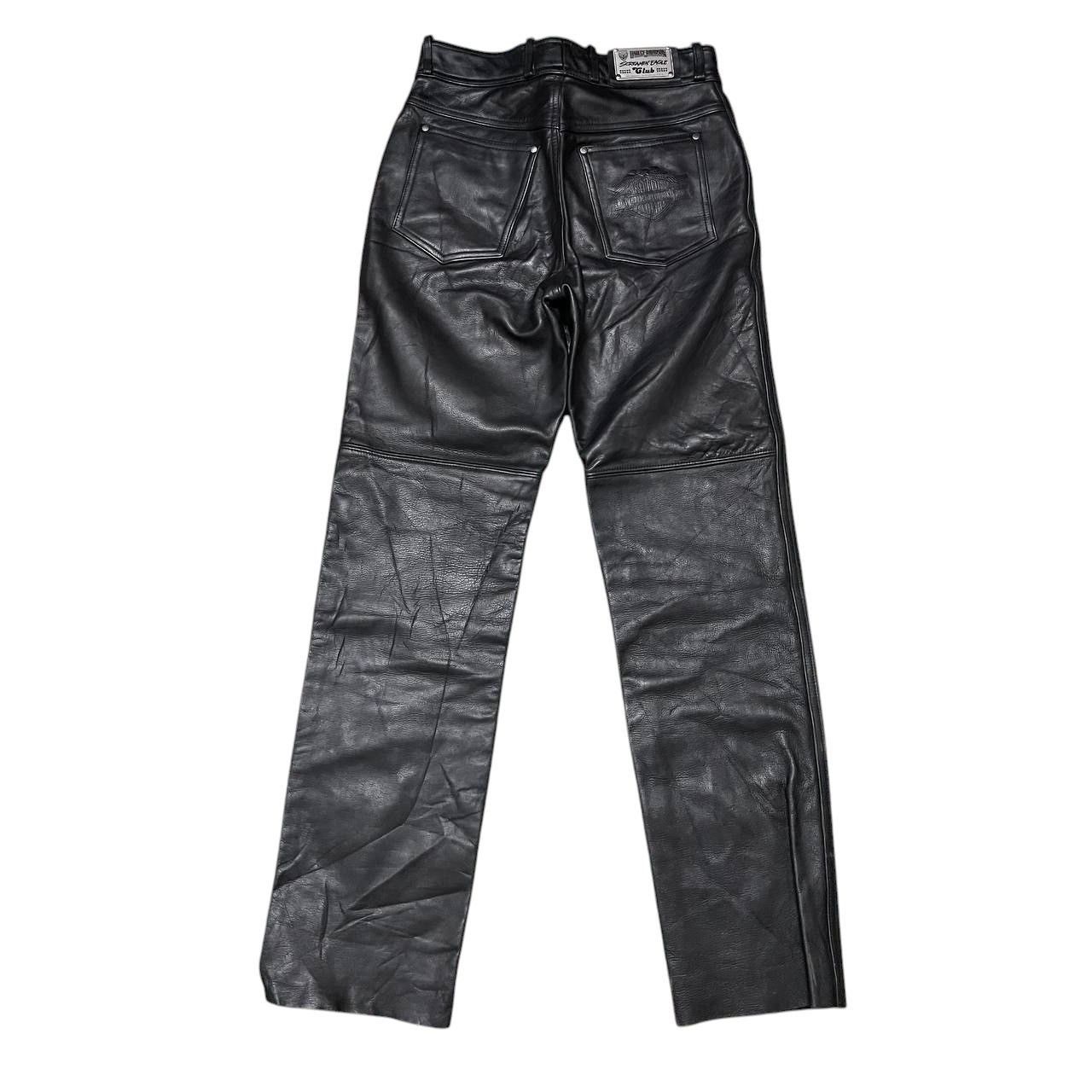 Harley Davidson Vintage Harley Davidson Motorcycle Leather Pants Size US 27 - 10 Thumbnail