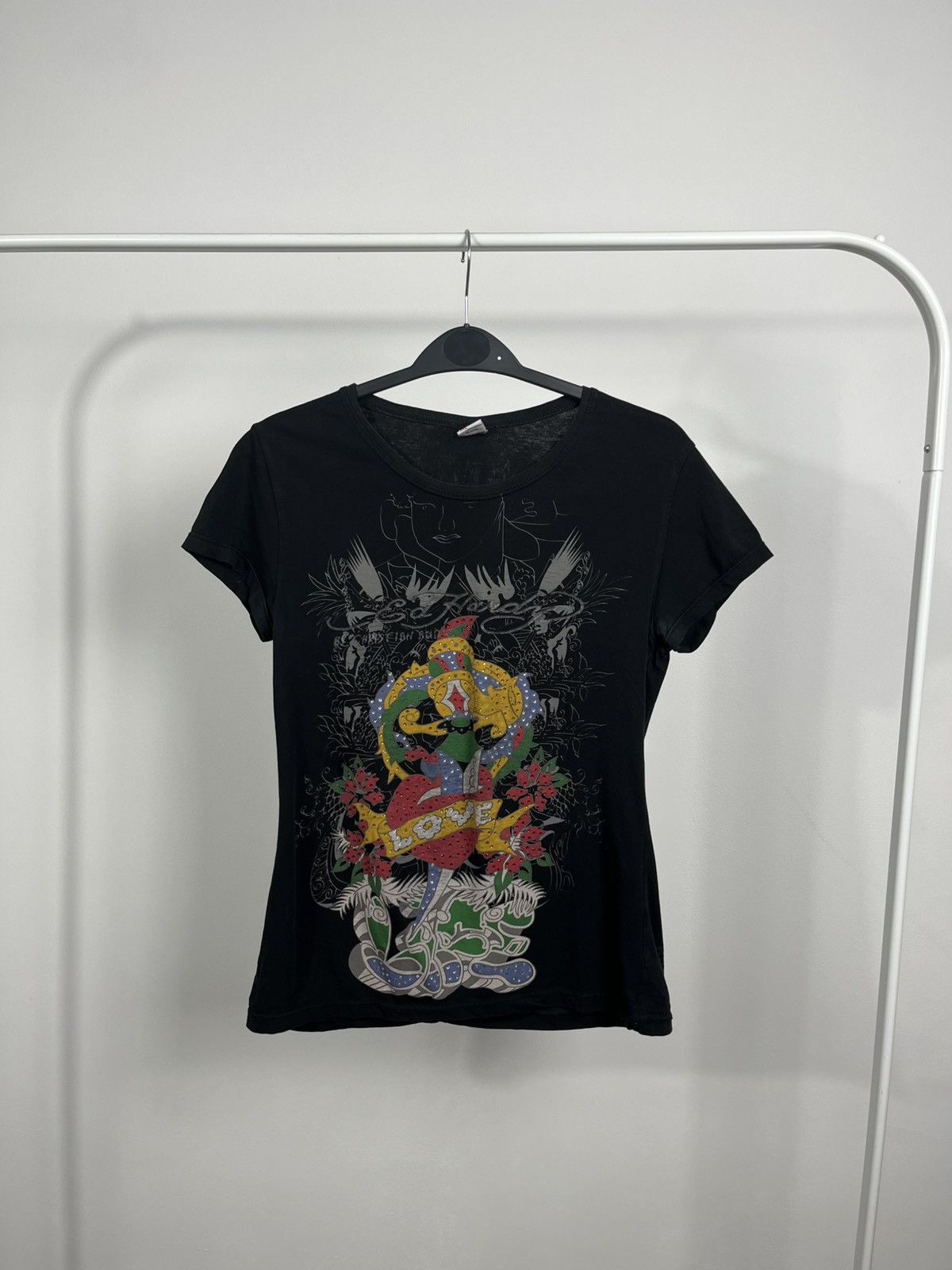 Ed Hardy Ed Hardy Love Dagger Graphic T-Shirt Black Women’s Size M / US 6-8 / IT 42-44 - 1 Thumbnail