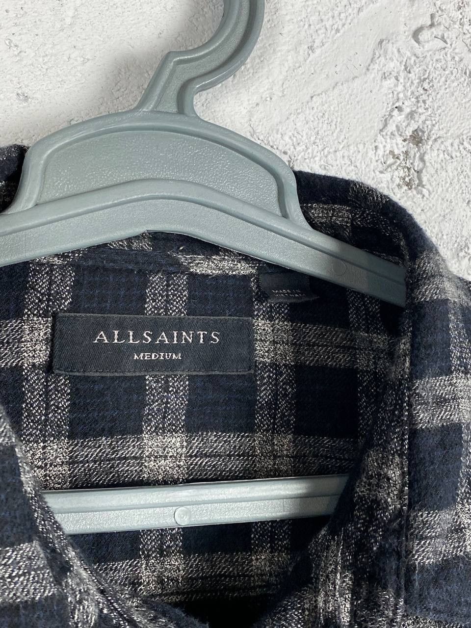 Allsaints Allsaints Prinzen Flannel Checkered Shirt Black Size M Size US M / EU 48-50 / 2 - 5 Thumbnail
