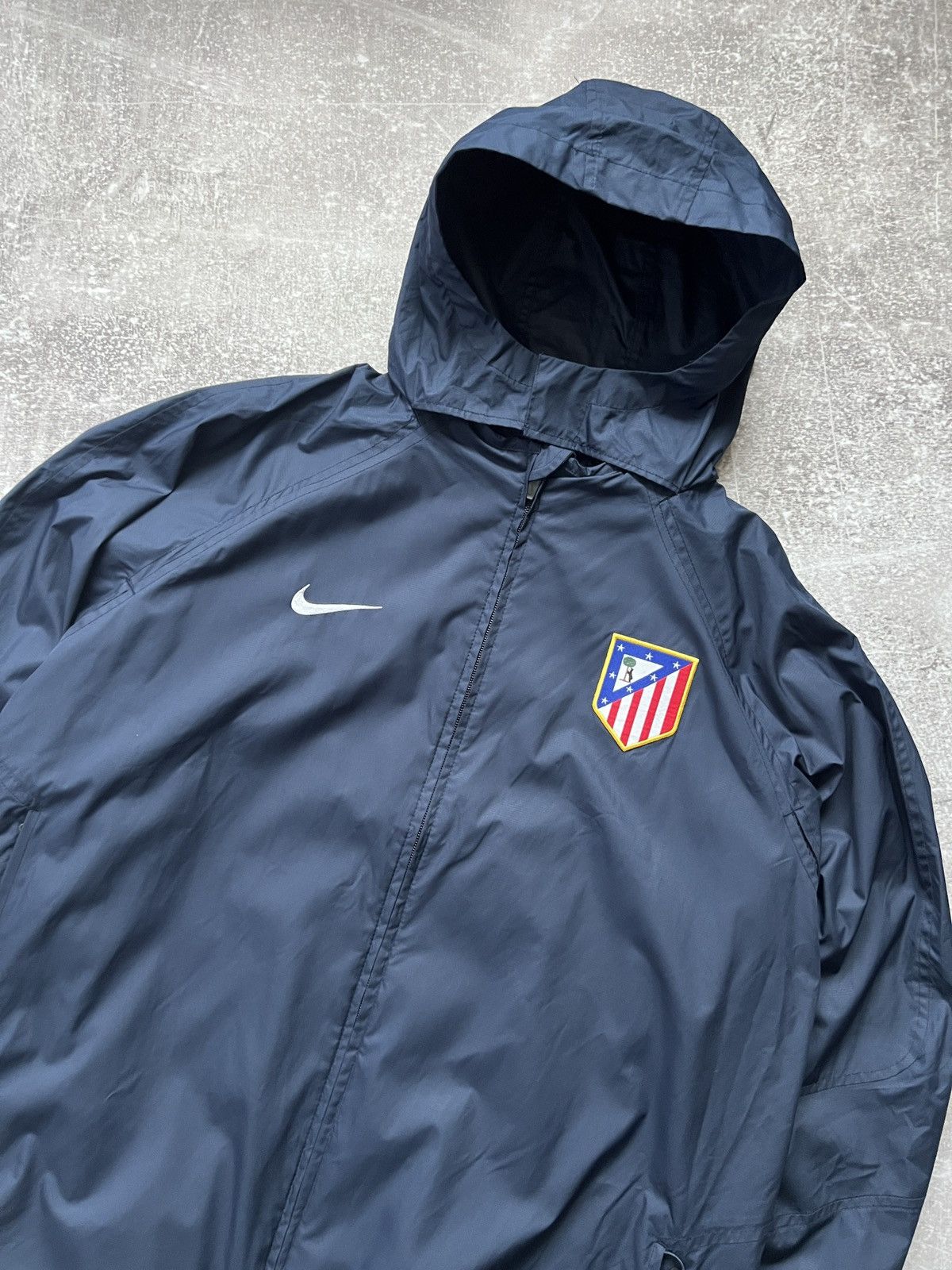 Nike Nike Atletico Madrid Hooded Windbreaker Jacket Navy Size US XL / EU 56 / 4 - 2 Thumbnail