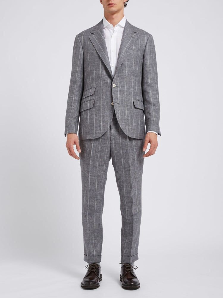 Brunello Cucinelli o1w1db10924 Suit in Grey Size 54R - 1 Preview
