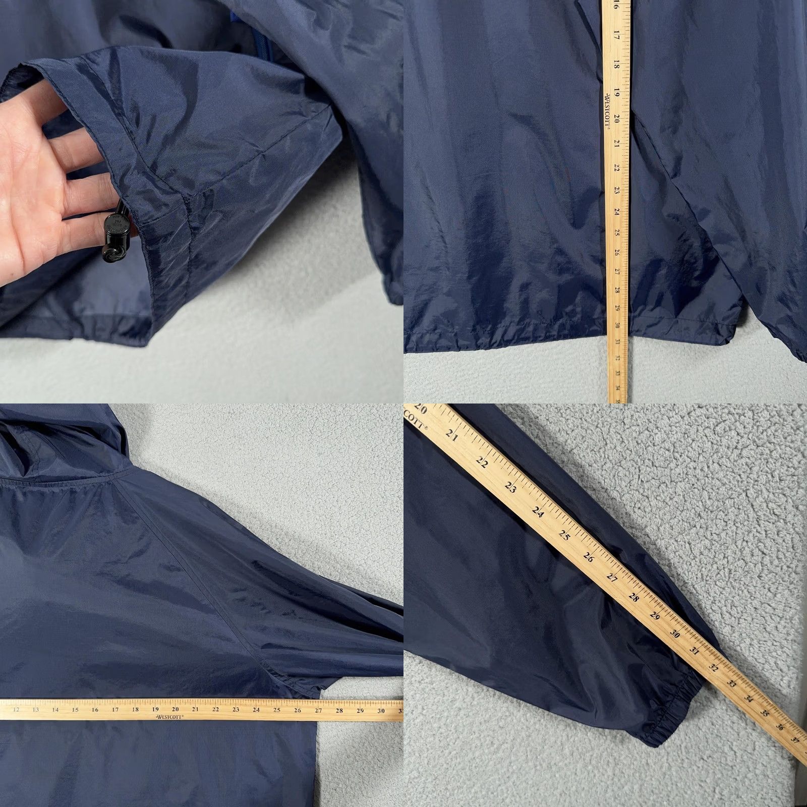 Sierra Designs VINTAGE Sierra Designs Micro Light Anorak Jacket Mens Large Blue Hooded 1/4 Zip Lightweight Lined Pockets Zipper Spring 80s 90s Era Mens Size US L / EU 52-54 / 3 - 8 Thumbnail