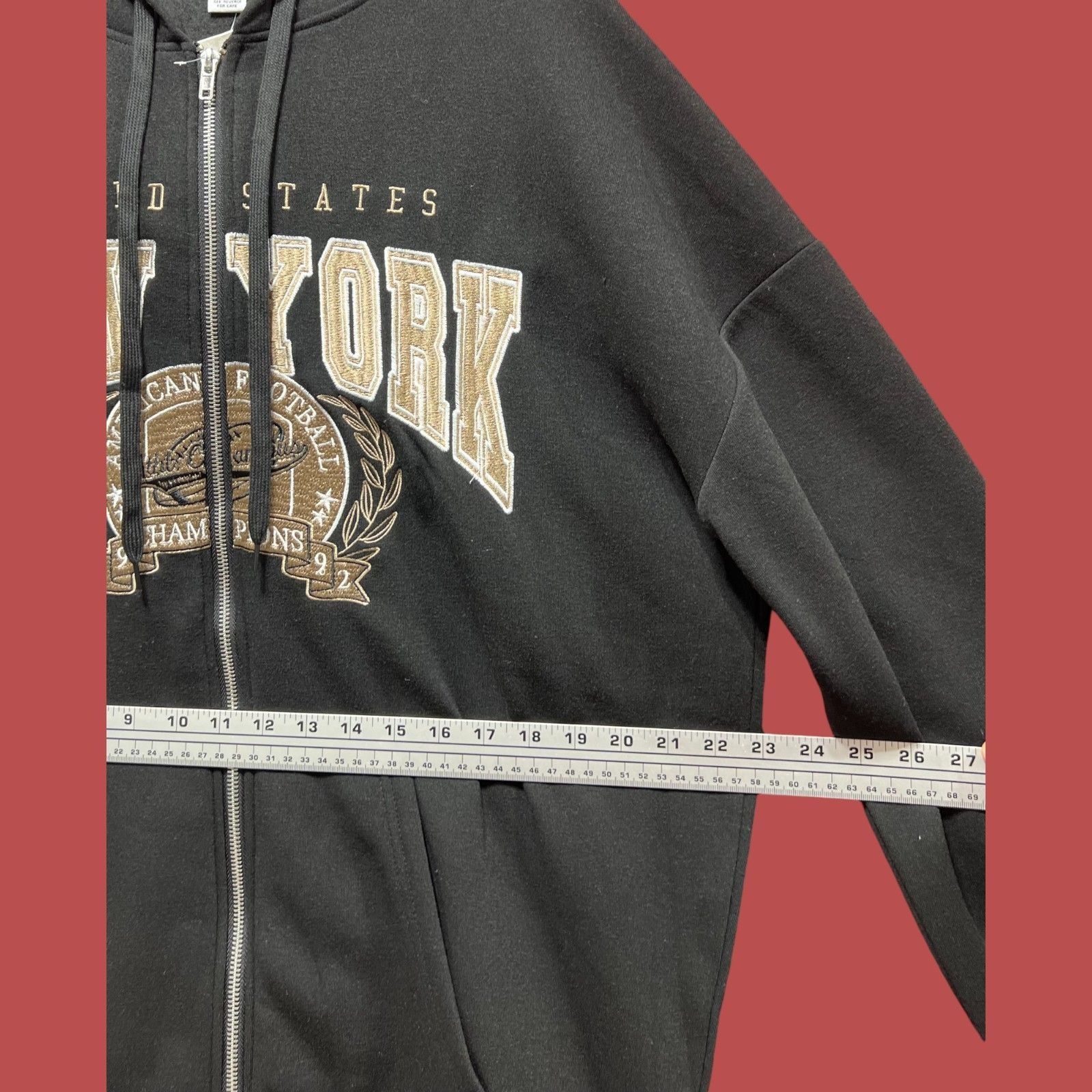 rue21 Rue 21 - Men's Long Sleeve Hooded Sweatshirt - Black - Large Size US L / EU 52-54 / 3 - 3 Thumbnail
