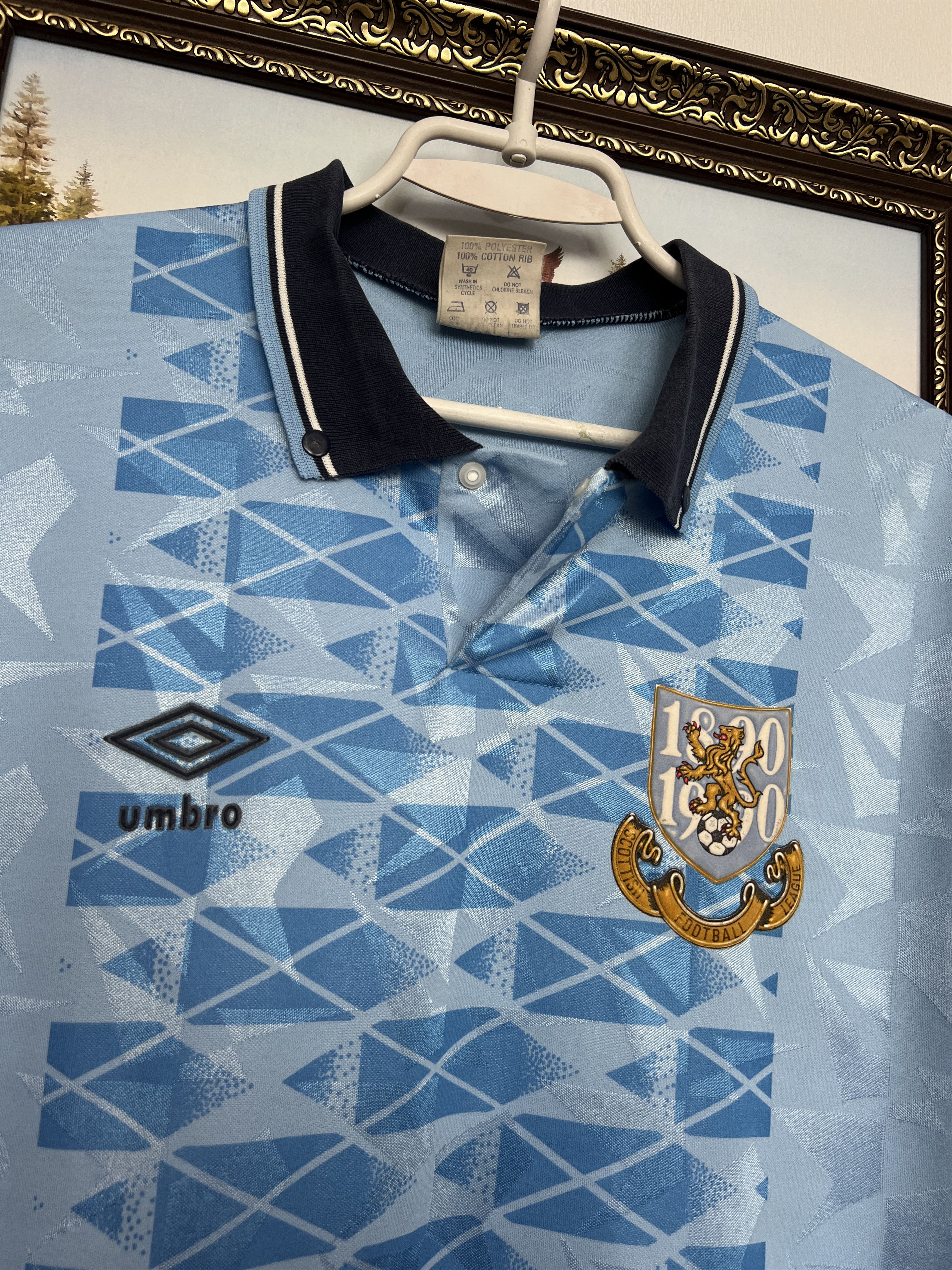 Umbro Scottish Football League Centenary Football Shirt Jersey Size US L / EU 52-54 / 3 - 3 Thumbnail