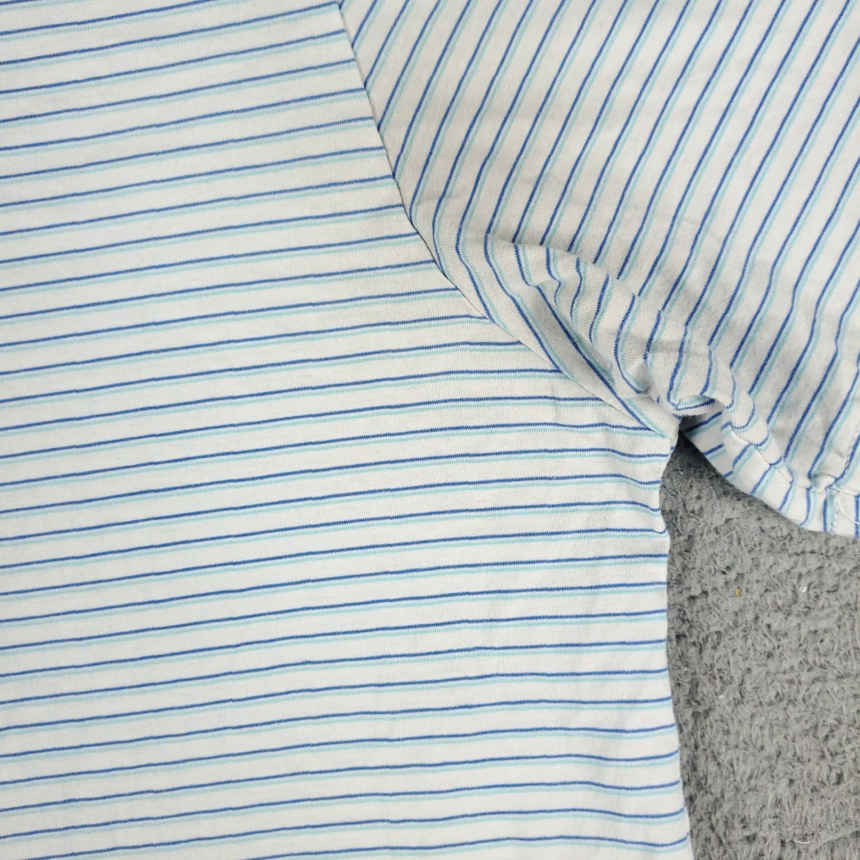 Peter Millar Peter Millar Polo Shirt Mens Large Blue Striped Short Sleeve Regular Size US L / EU 52-54 / 3 - 4 Thumbnail