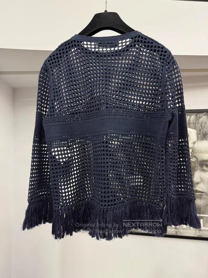 Dior Dior Blue hollow embroidery tassel long sleeves Size XS / US 0-2 / IT 36-38 - 3 Thumbnail