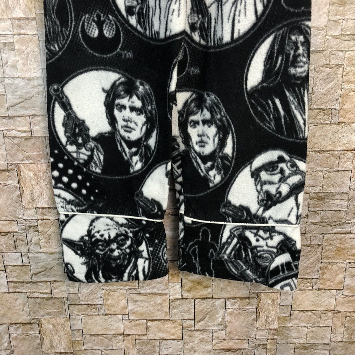 Japanese Brand × Vintage Star Wars Black White Joggers Pants #a331 Size 24" / US 00 / IT 34 - 6 Thumbnail