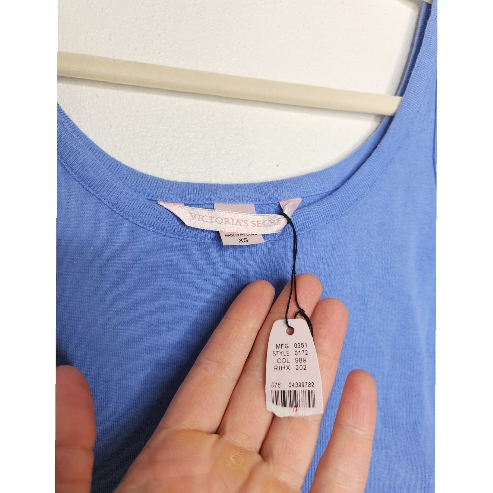 Victoria's Secret VINTAGE Victoria's Secret Tank Shirt XS Blue Fairy Whimsy NWT Size XS / US 0-2 / IT 36-38 - 3 Thumbnail