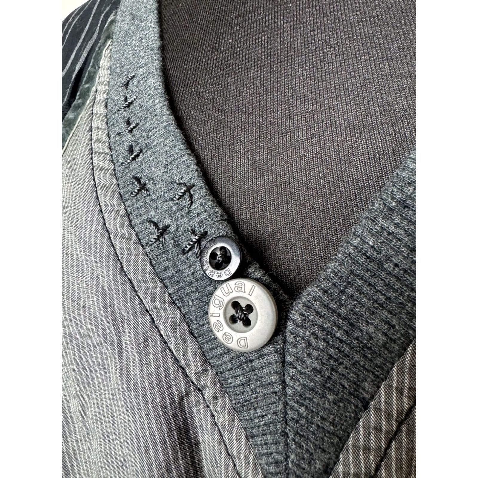Desigual Desigual Dress Womens A-Line Knee Length Grey 44 Size M / US 6-8 / IT 42-44 - 3 Thumbnail