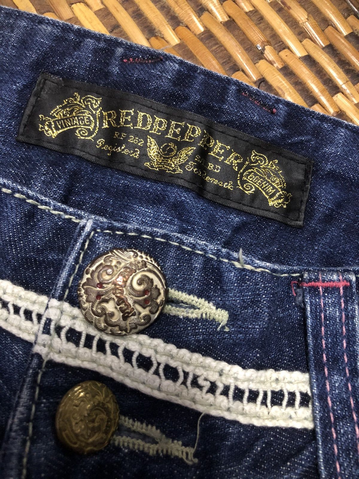 Designer × Hysteric Glamour × Japanese Brand Vintage Red Pepper Jeans Japanese Brand Size 31" - 10 Thumbnail