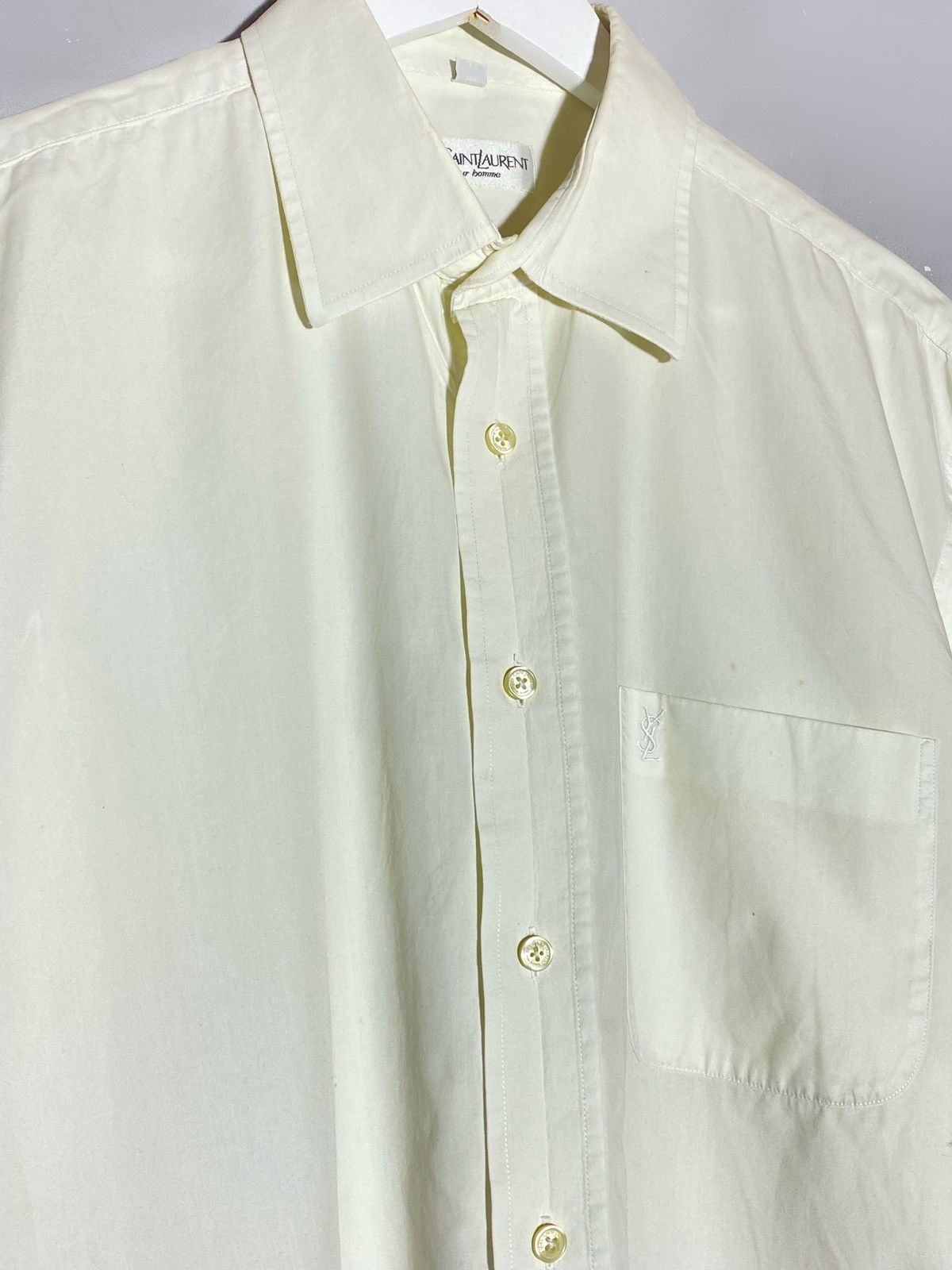 Yves Saint Laurent Vintage Yves Saint Laurent Short Sleeve Pocket Shirt Size US L / EU 52-54 / 3 - 3 Thumbnail