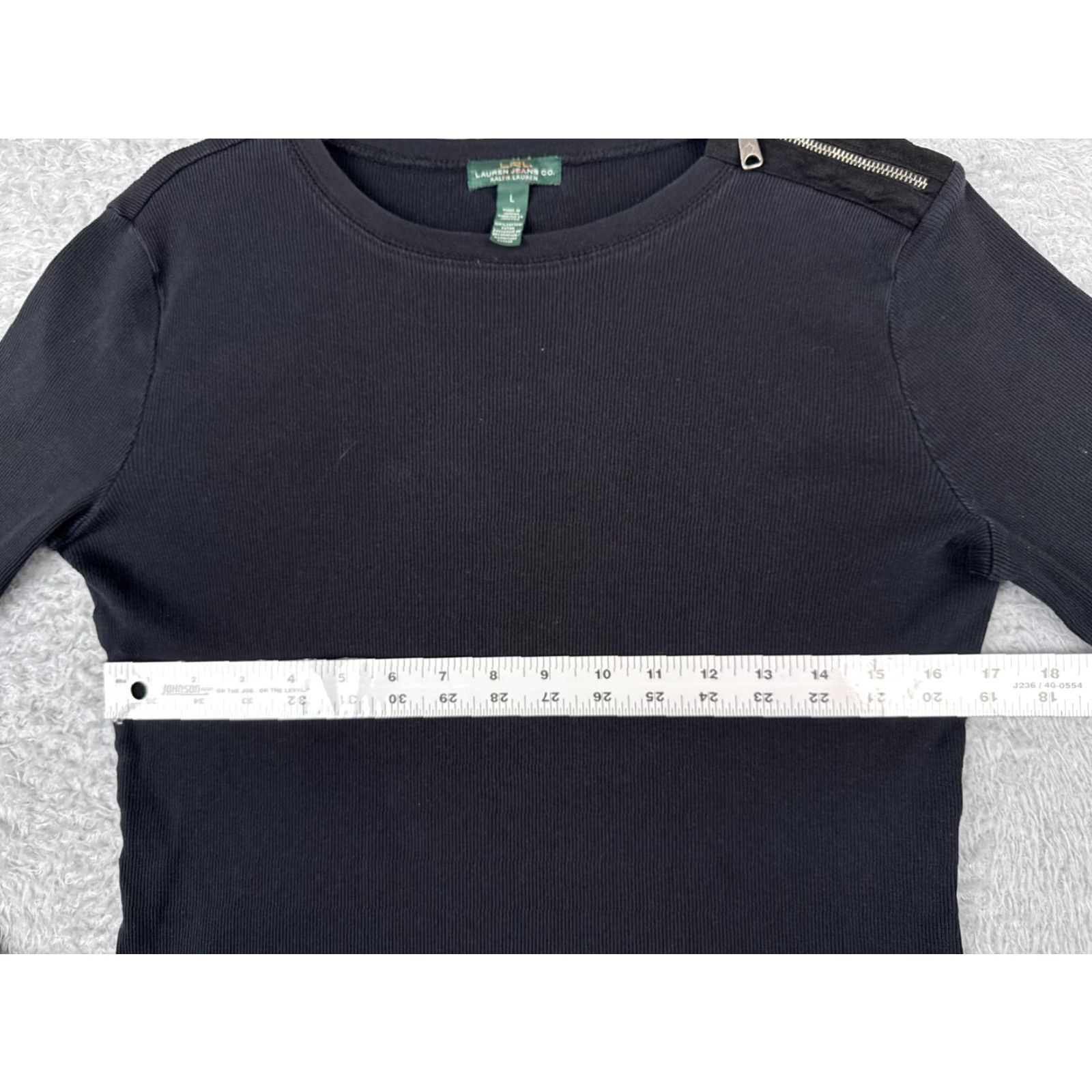 Ralph Lauren VINTAGE Lauren Ralph Lauren Shirt Women Large Black Equestrian Logo Cotton Long Sleeve Casual Fall Spring Summer Winter Size L / US 10 / IT 46 - 7 Thumbnail