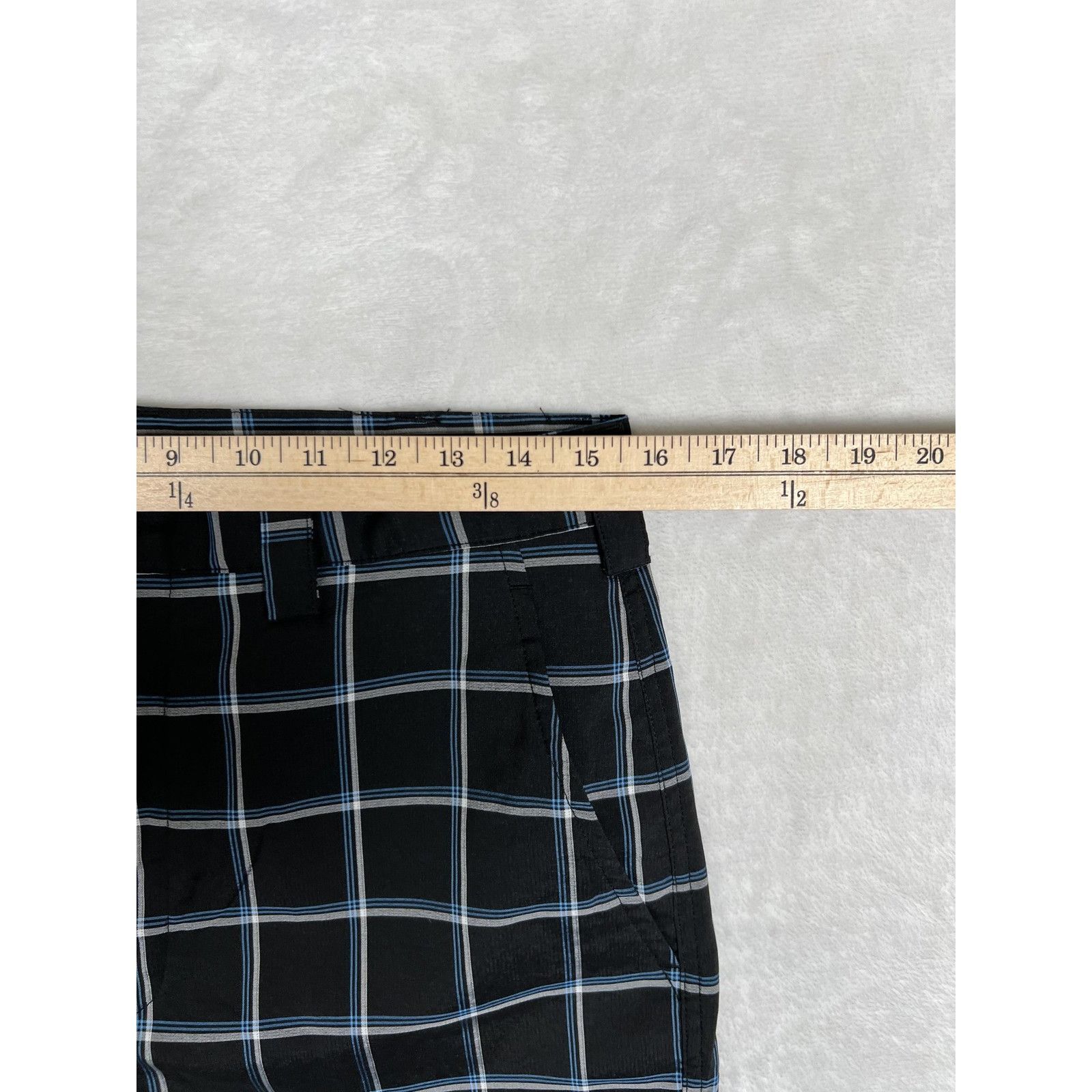 Other Snake Eyes Shorts Mens 30 Black Plaid Golf Chino Flat Front Size US 30 / EU 46 - 3 Thumbnail