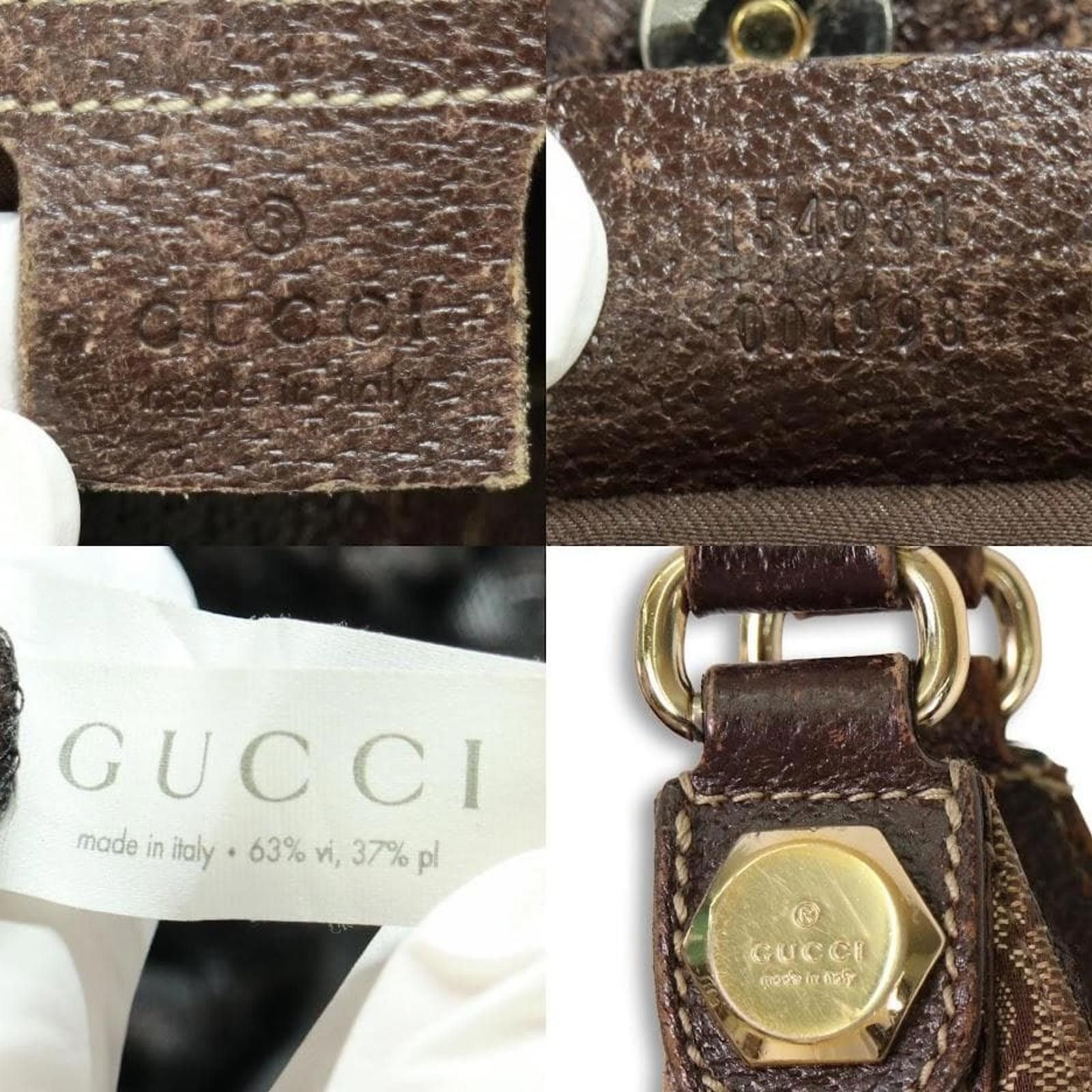 Gucci Gucci - Brown Canvas Shoulder Bag Size ONE SIZE - 8 Thumbnail